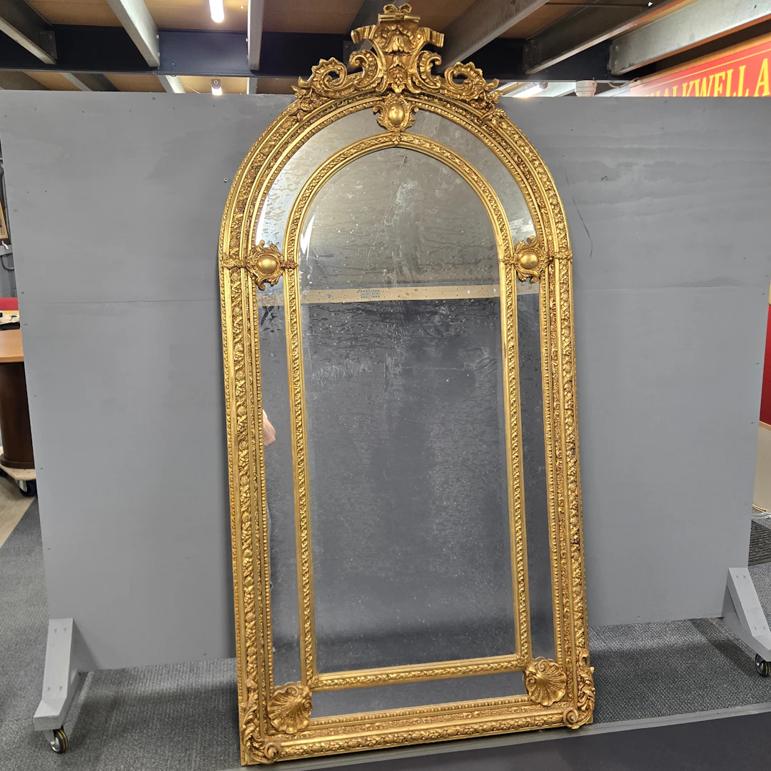 LARGE ARCH MIRROR.