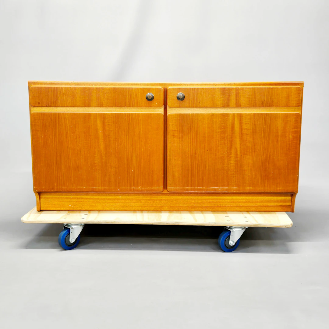 MCINTOSH TEAK SIDEBOARD.