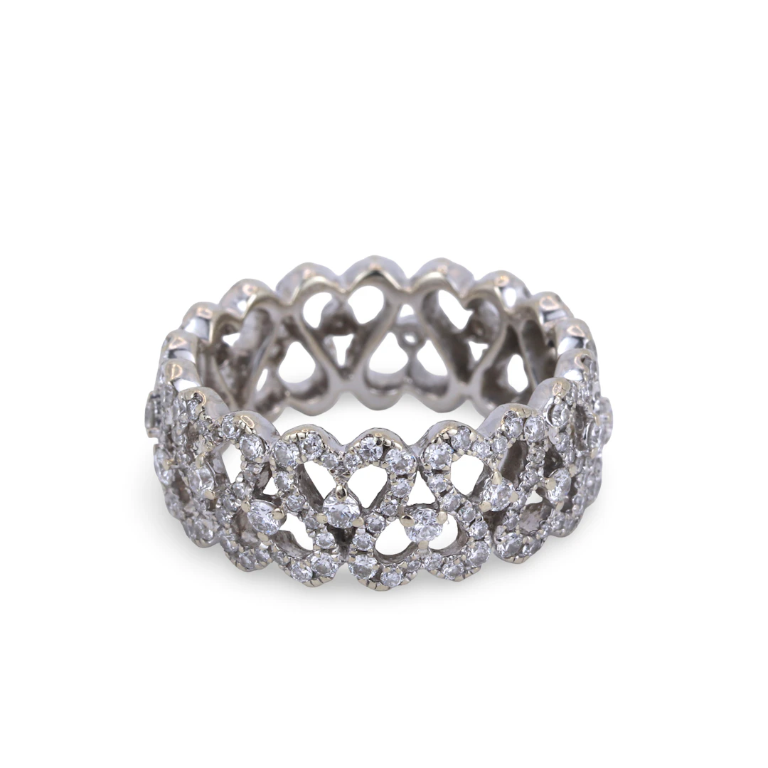18CT GOLD DIAMOND RING.