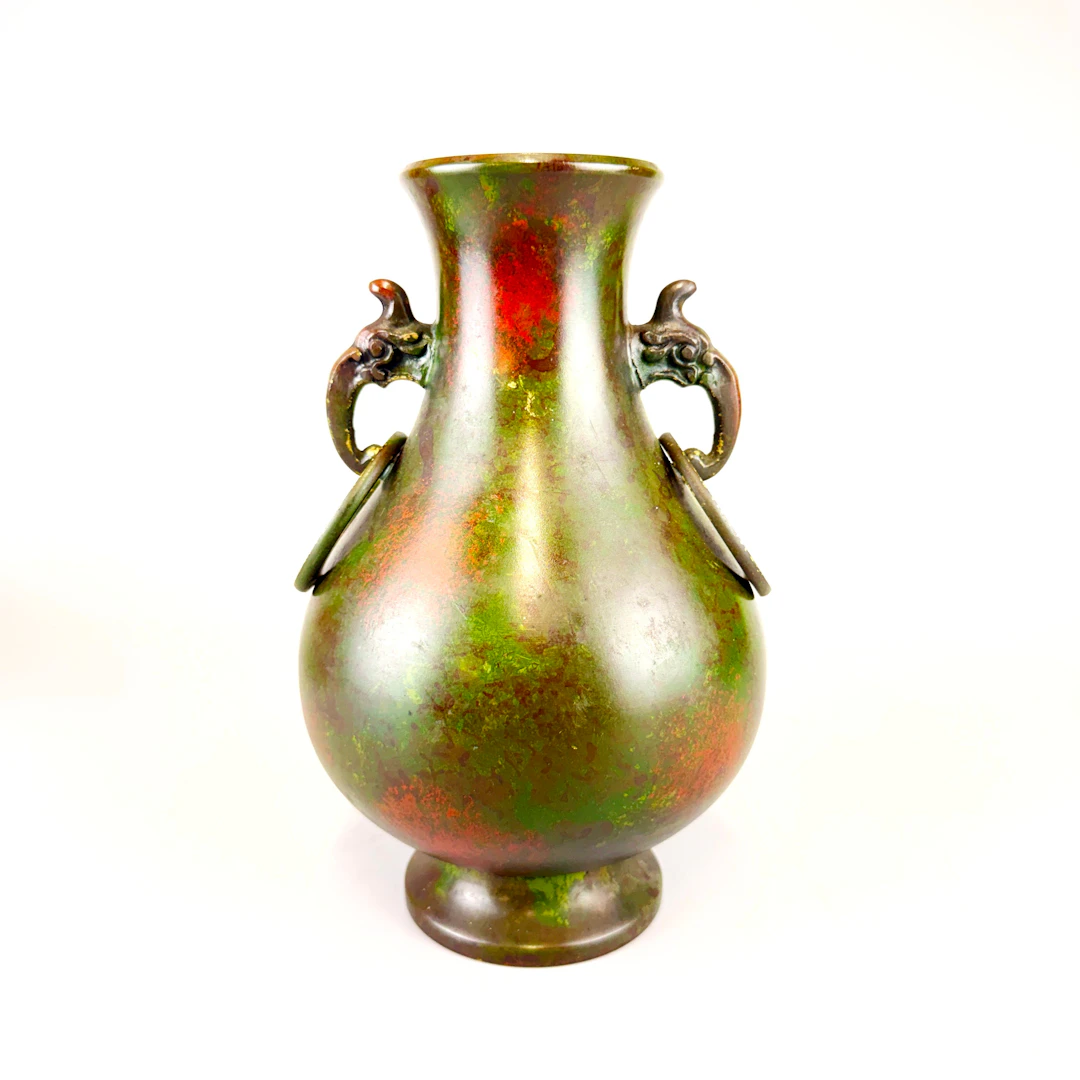 ORIENTAL BRONZE VASE.