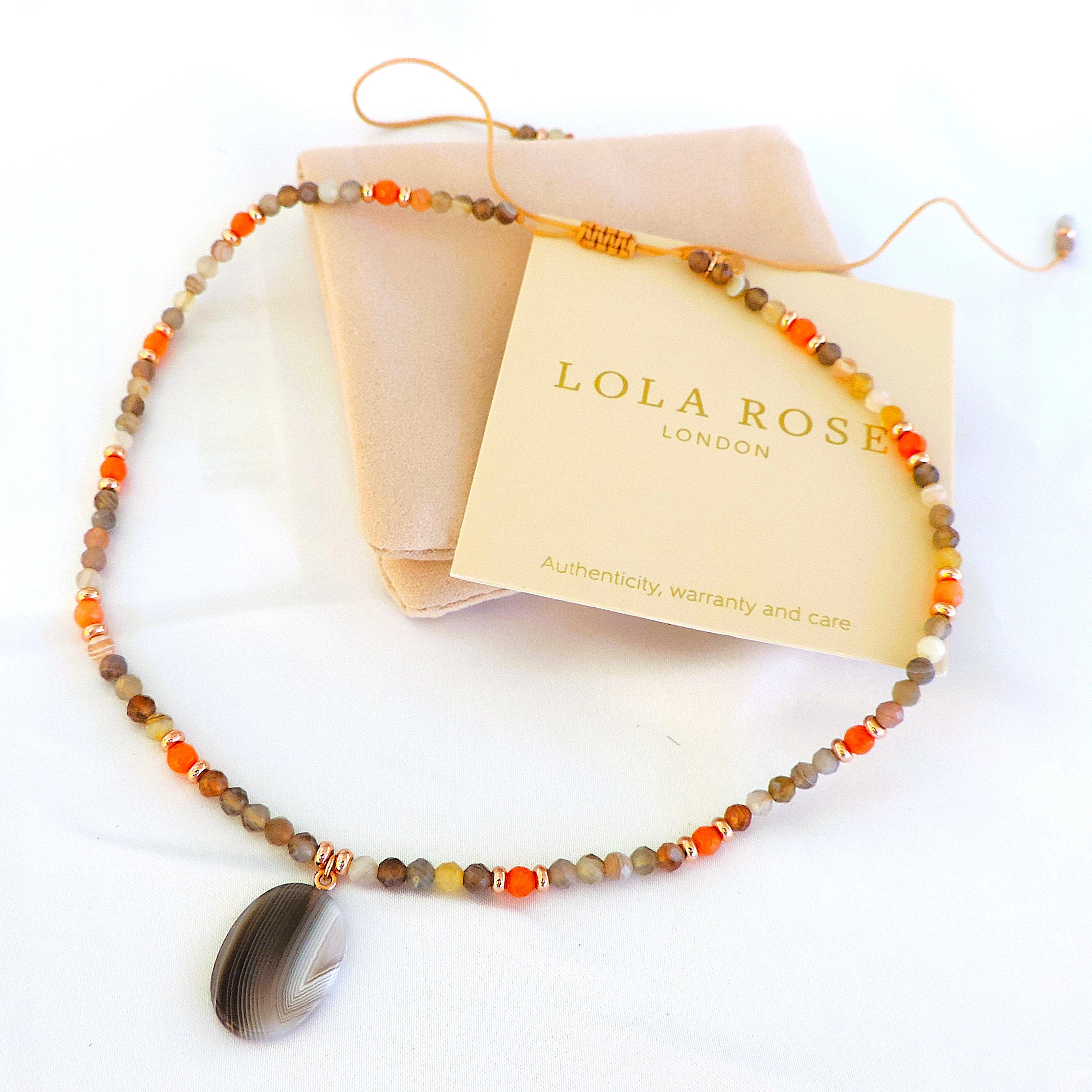 LOLA ROSE LONDON MULTI-COLOUR GEMSTONE NECKLACE.