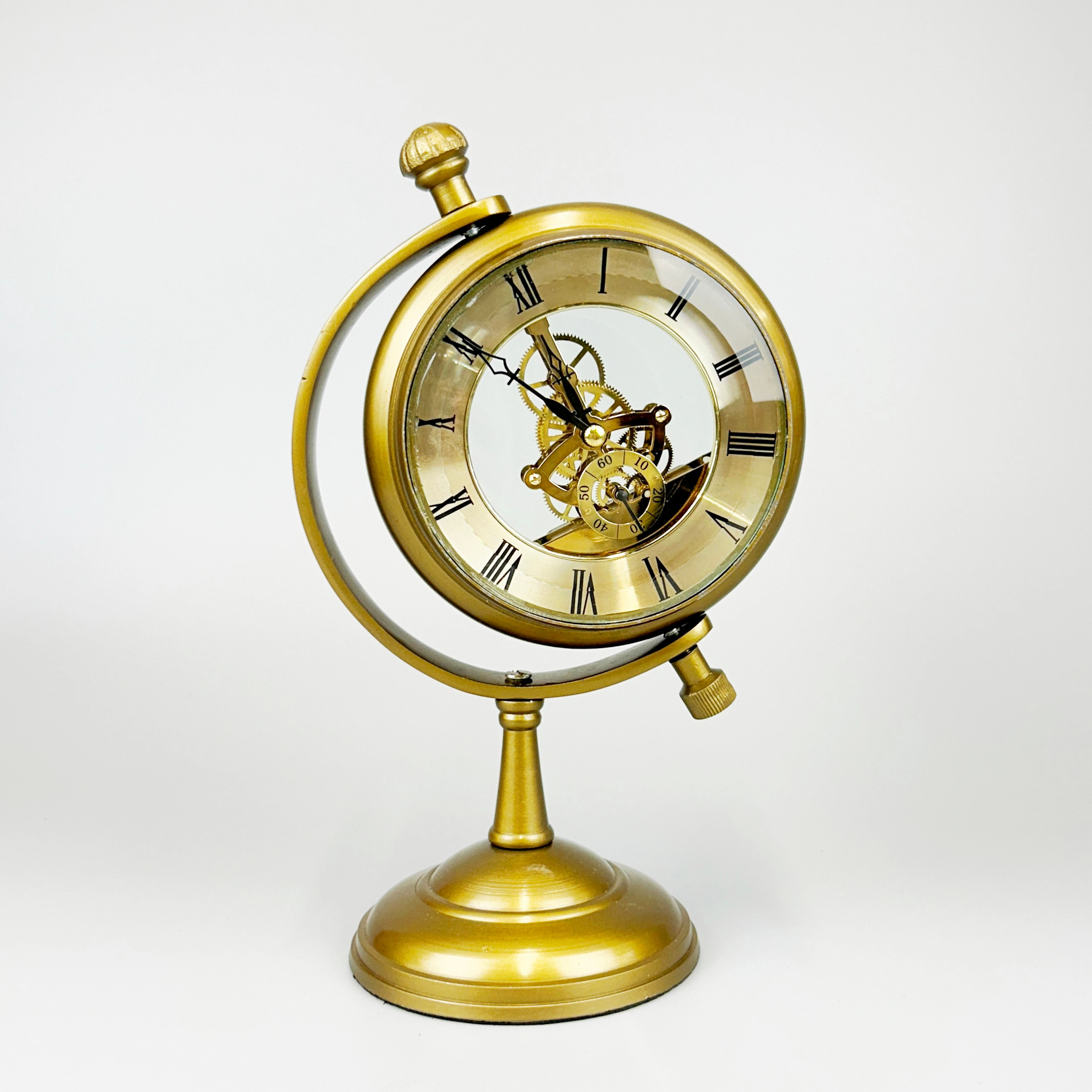 CLOCK ON STAND.
