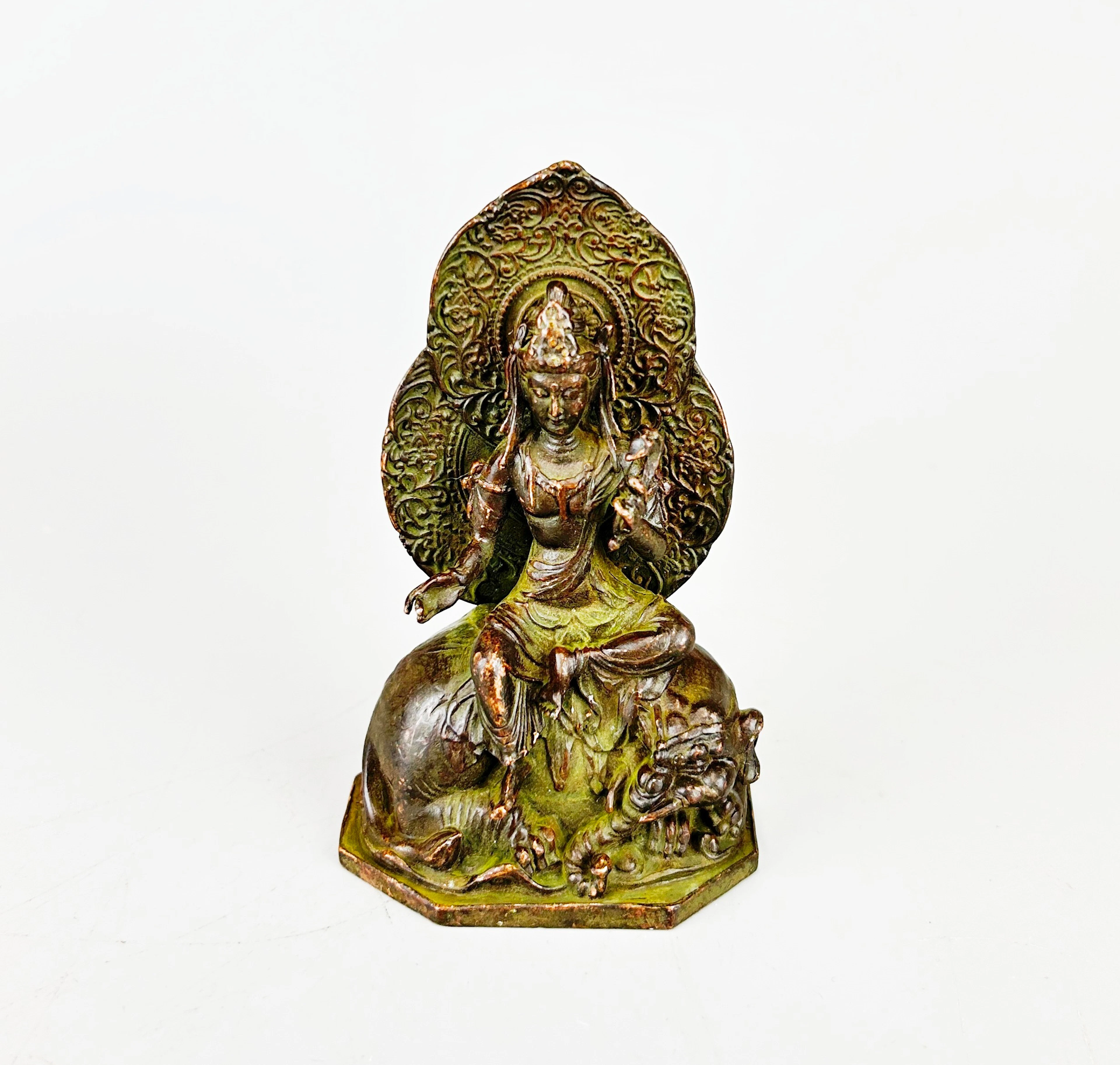 BRONZE FIGURE OF GUANYIN.