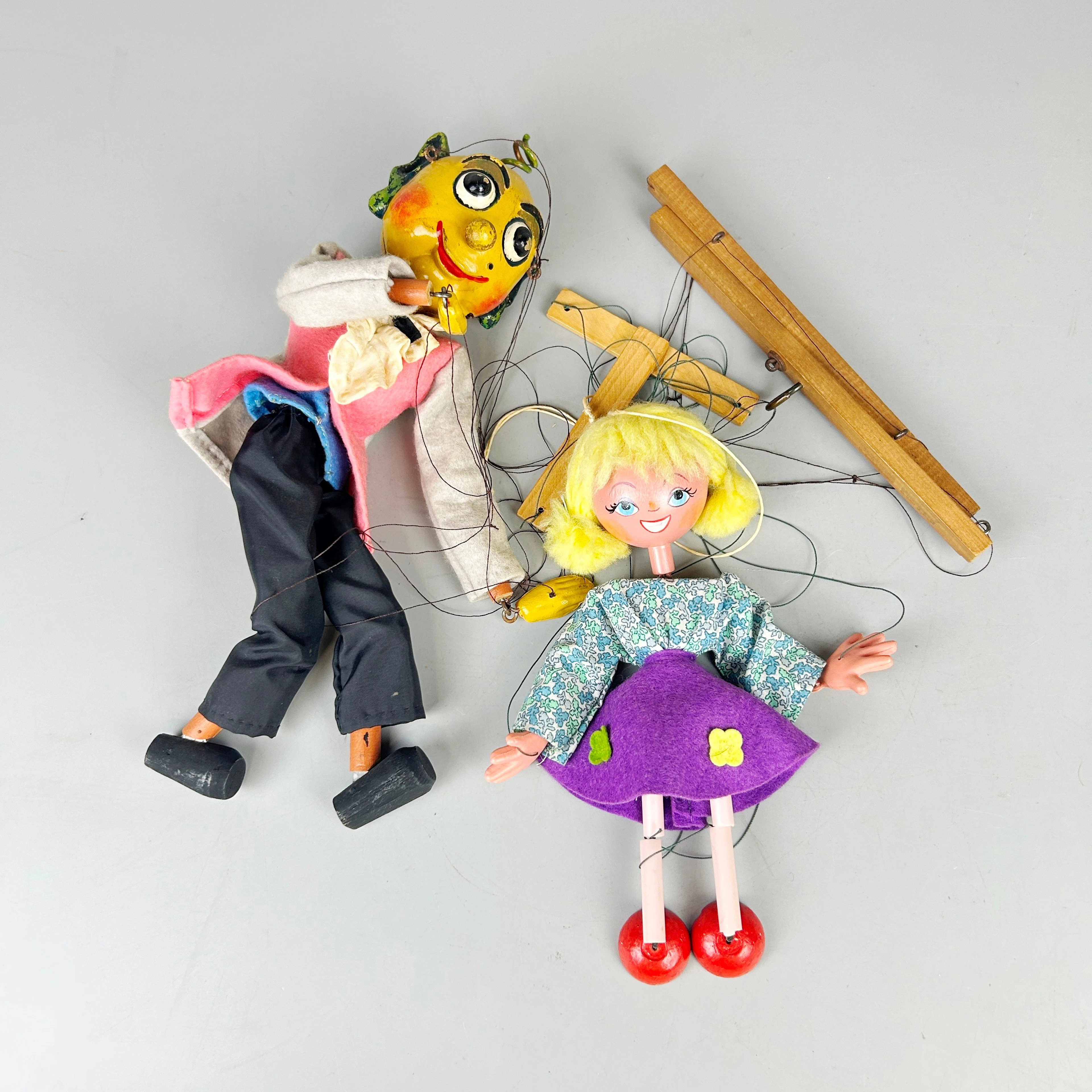TWO PELHAM PUPPETS.