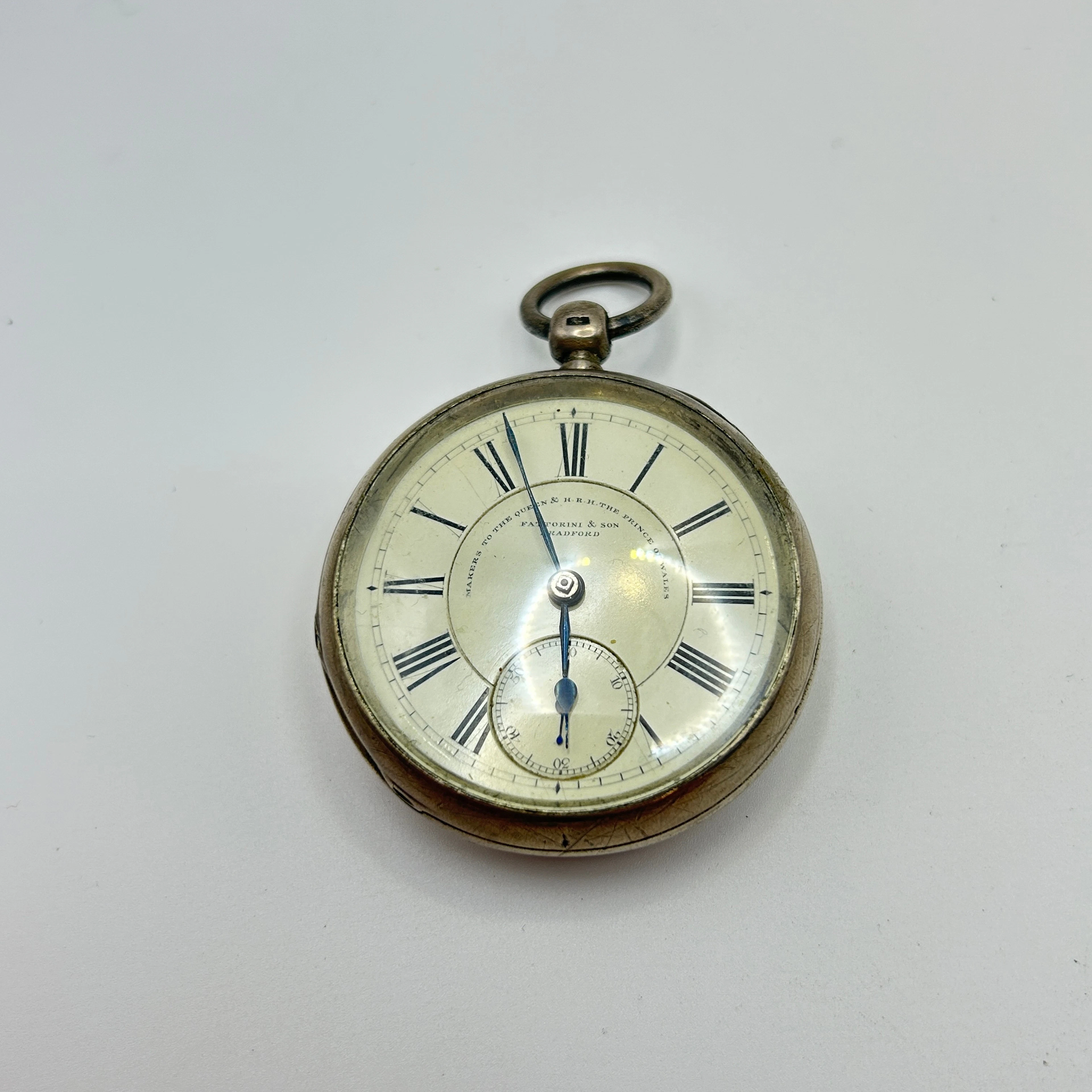 FATTORINI SILVER POCKET WATCH.