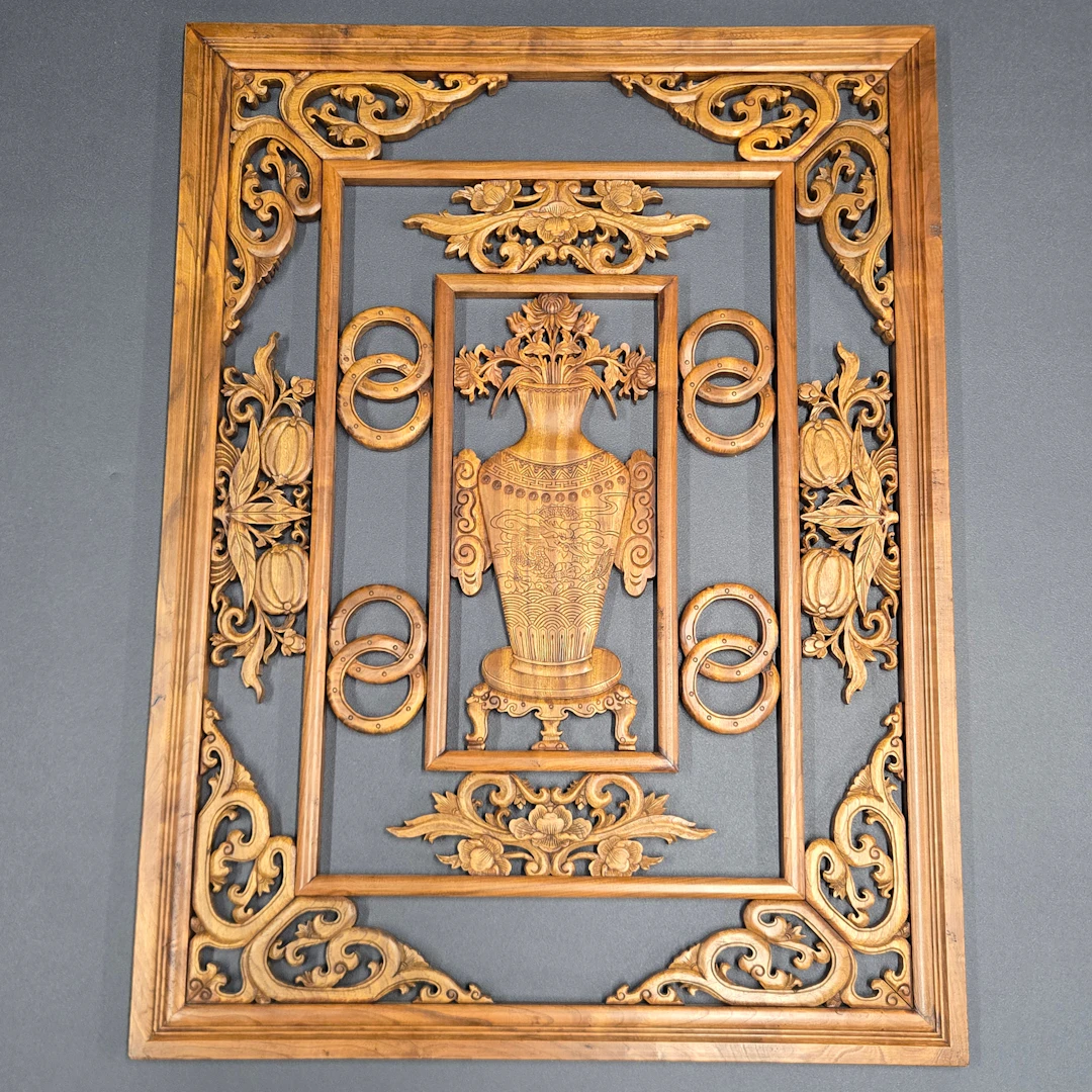 CHINESE HARDWOOD PANEL.