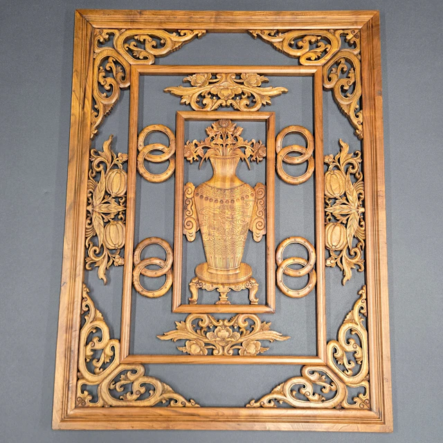 CHINESE HARDWOOD PANEL.