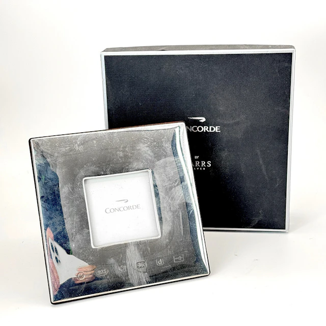 CONCORDE SILVER PHOTO FRAME.