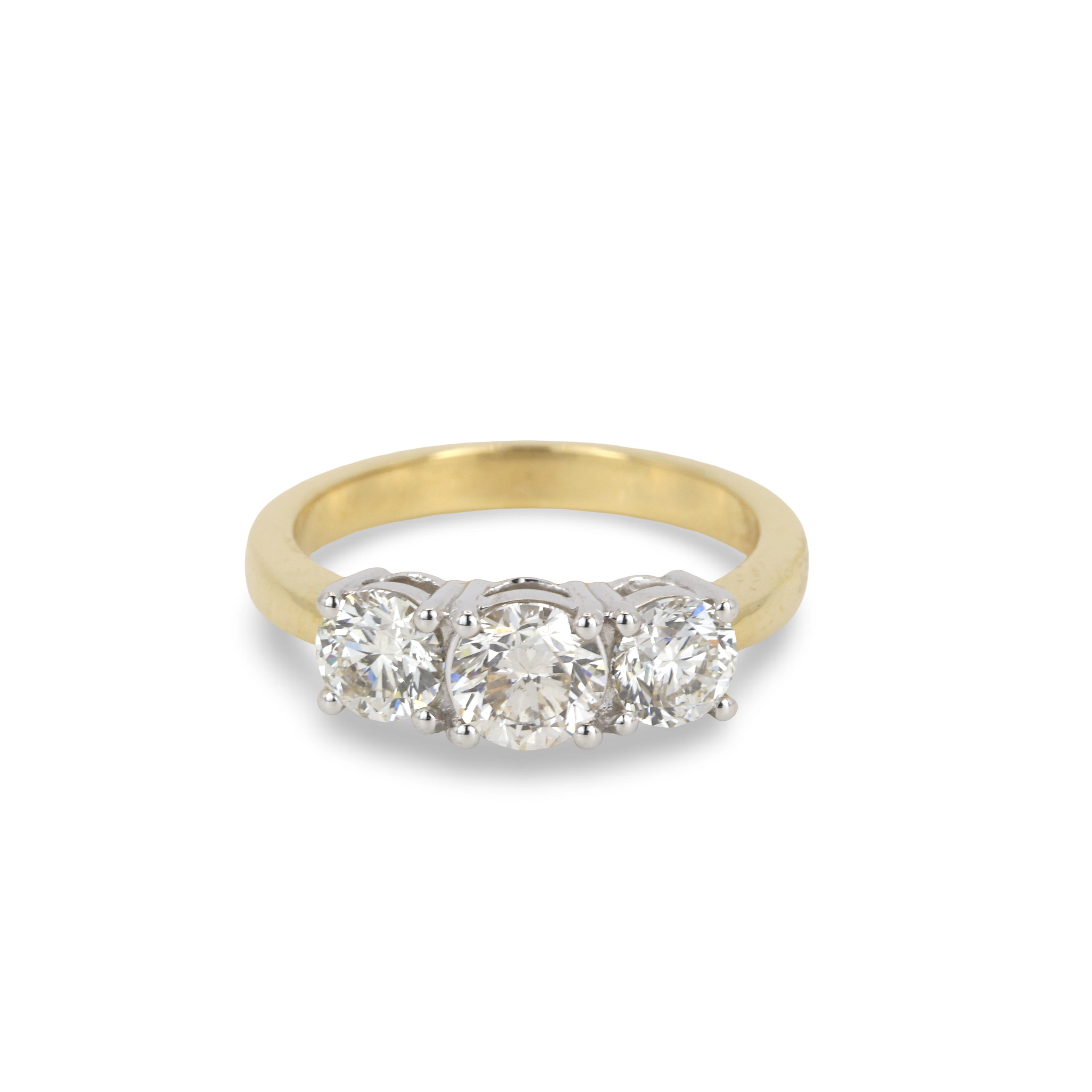 18CT GOLD 1.71CT DIA RING.