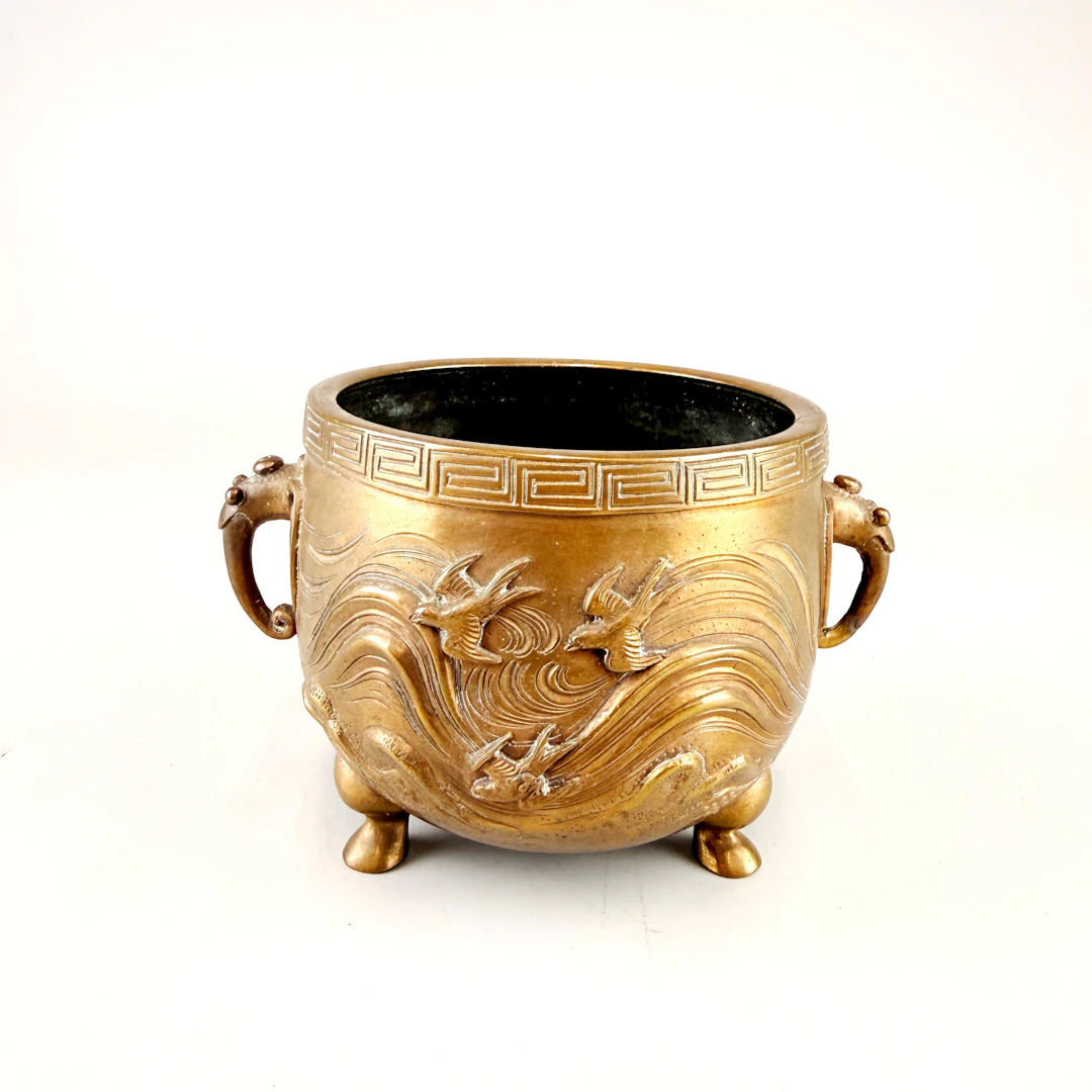 CHINESE BRONZE CENSOR.