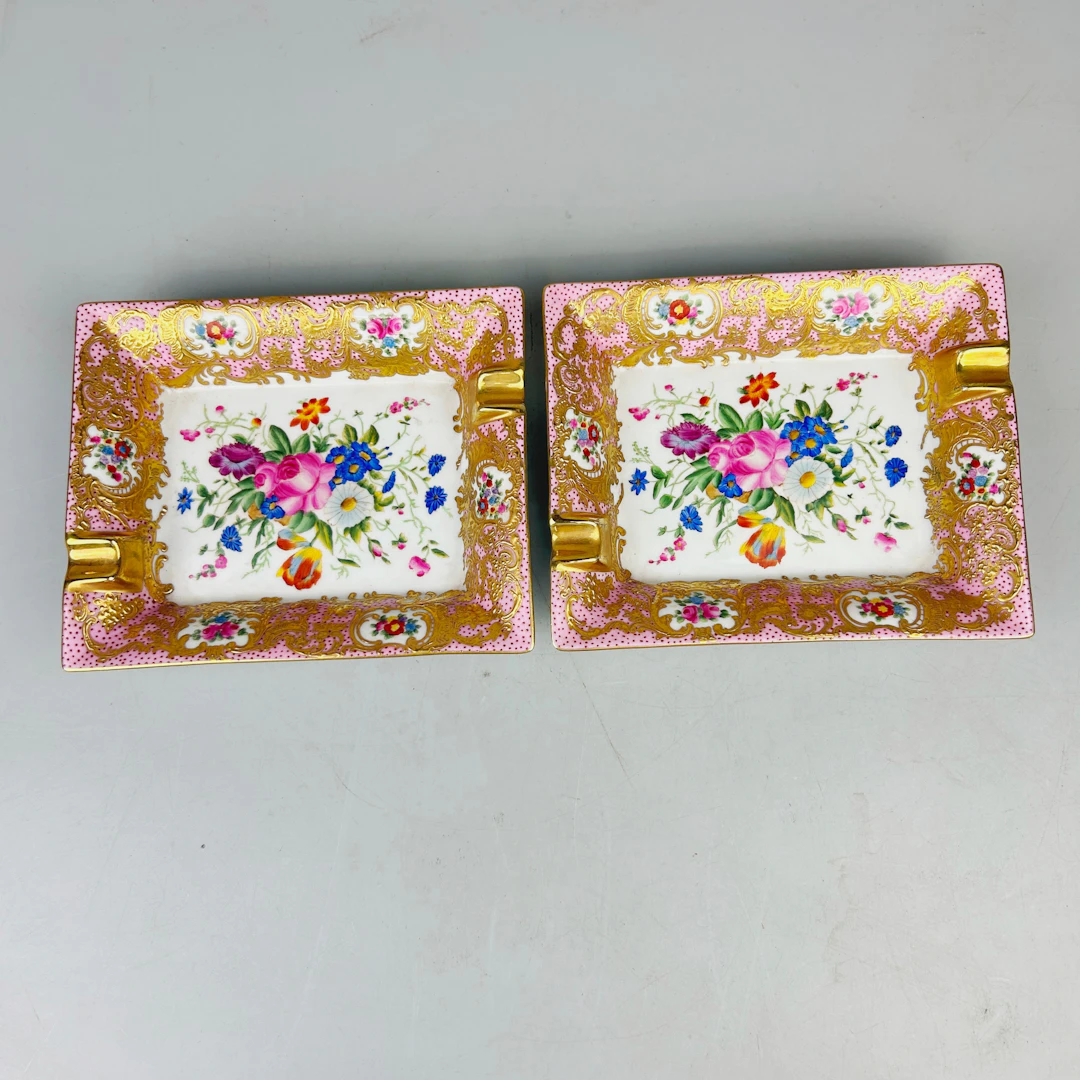PORCELAIN & GILT DISHES.