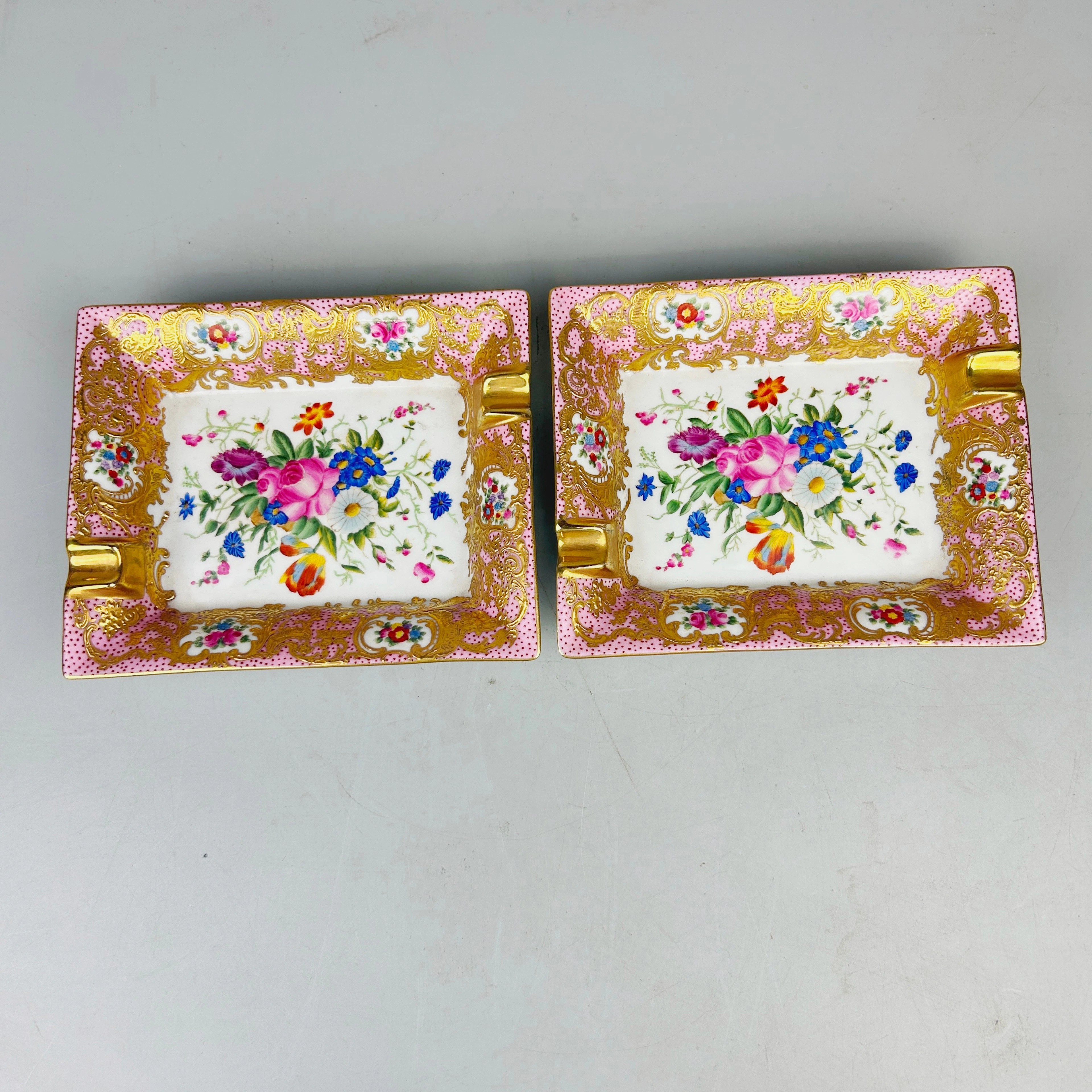 PORCELAIN & GILT DISHES.