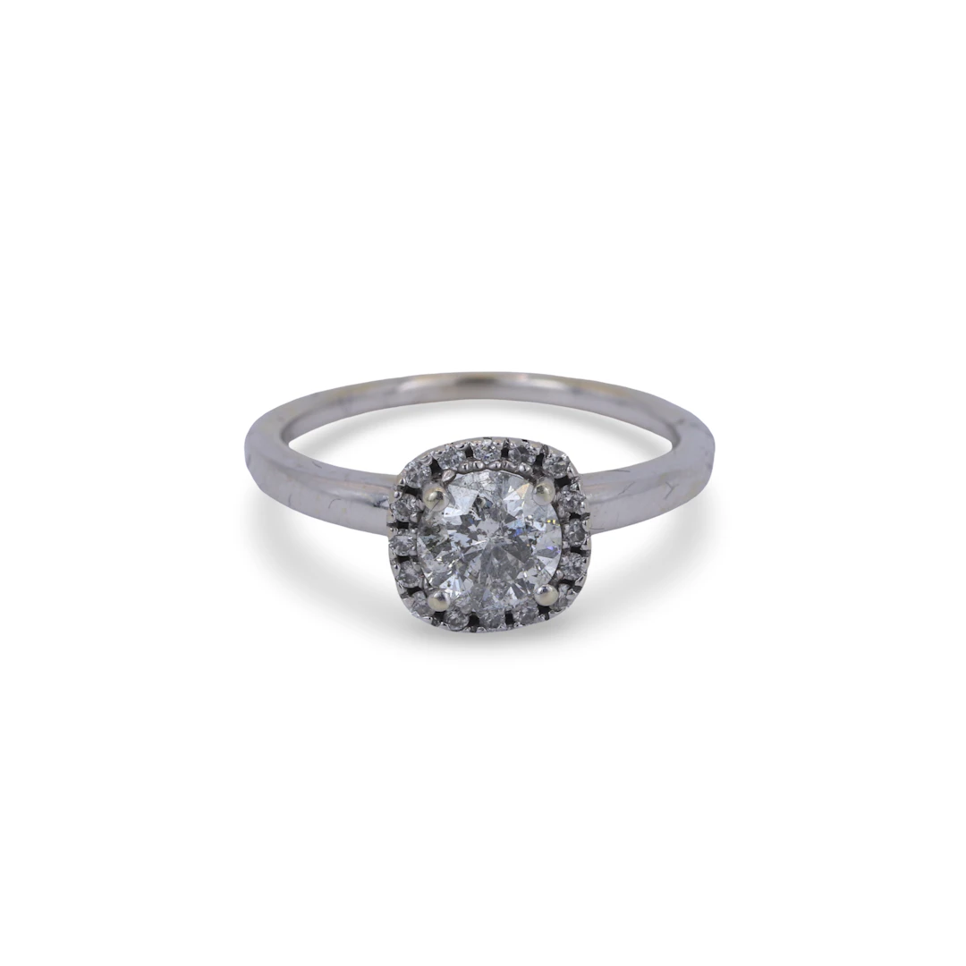 14CT GOLD DIAMOND RING.