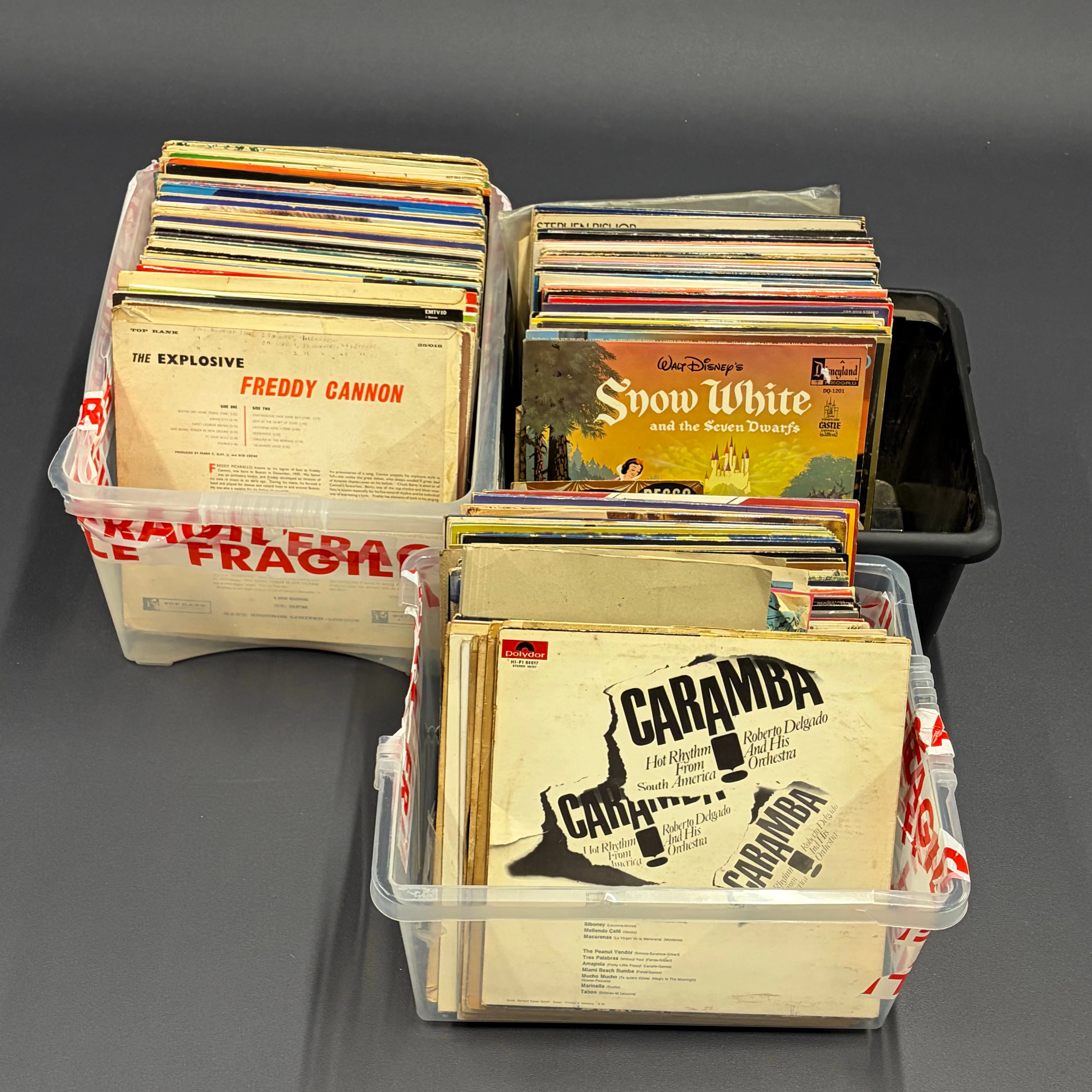 LARGE QUANTITY OF LP RECORDS.