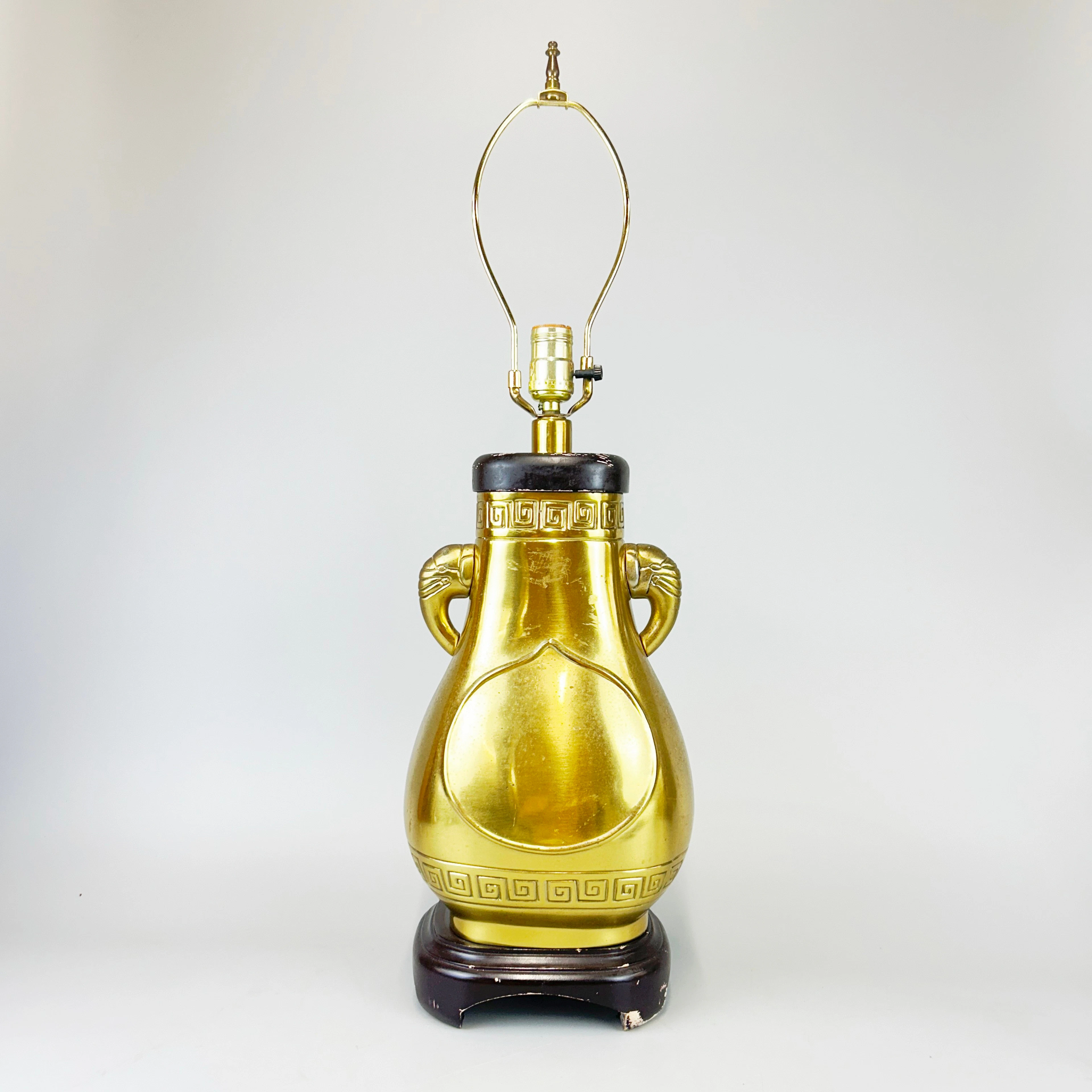 BRASS TABLE LAMP.