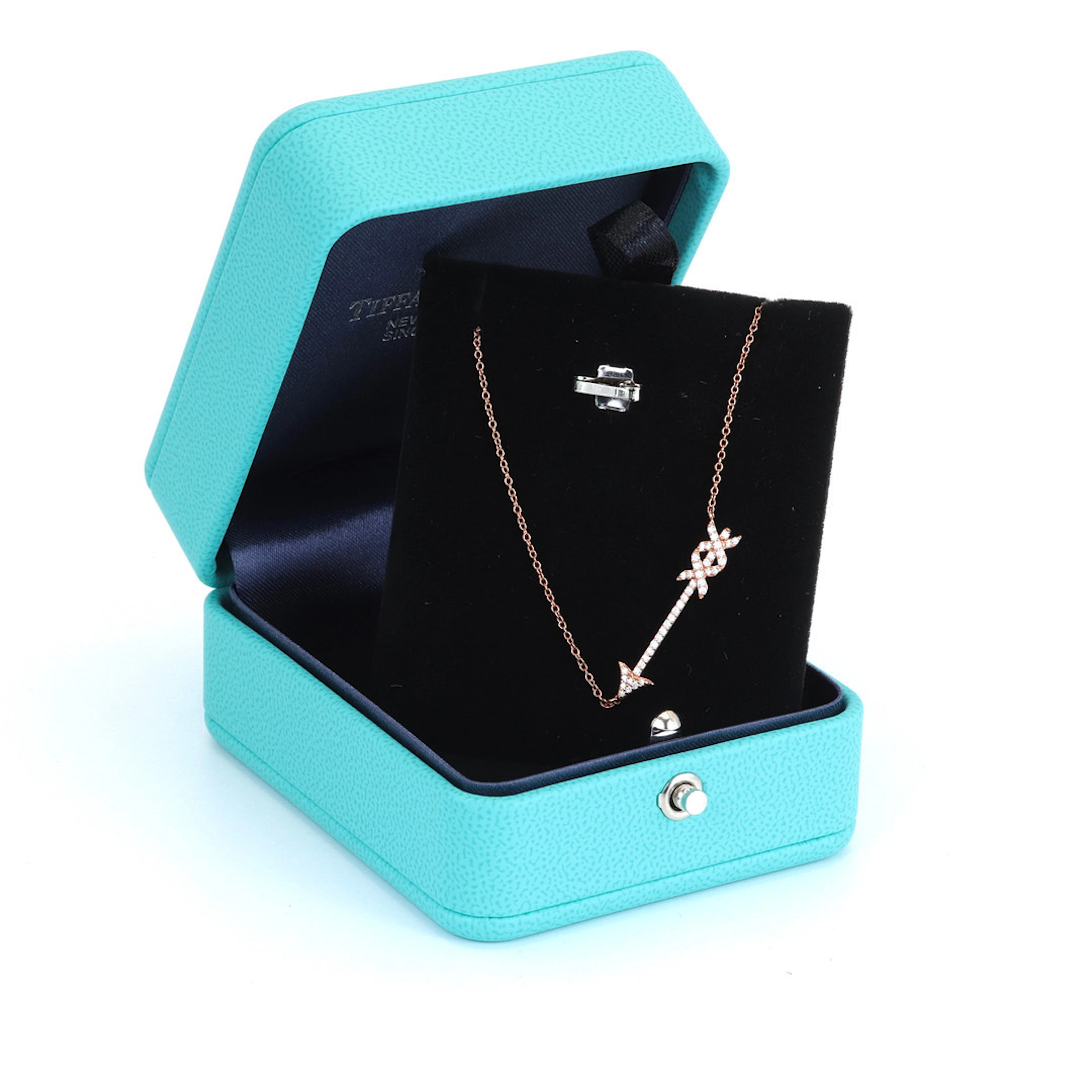 18CT GOLD TIFFANY & CO DIAMOND NECKLACE.