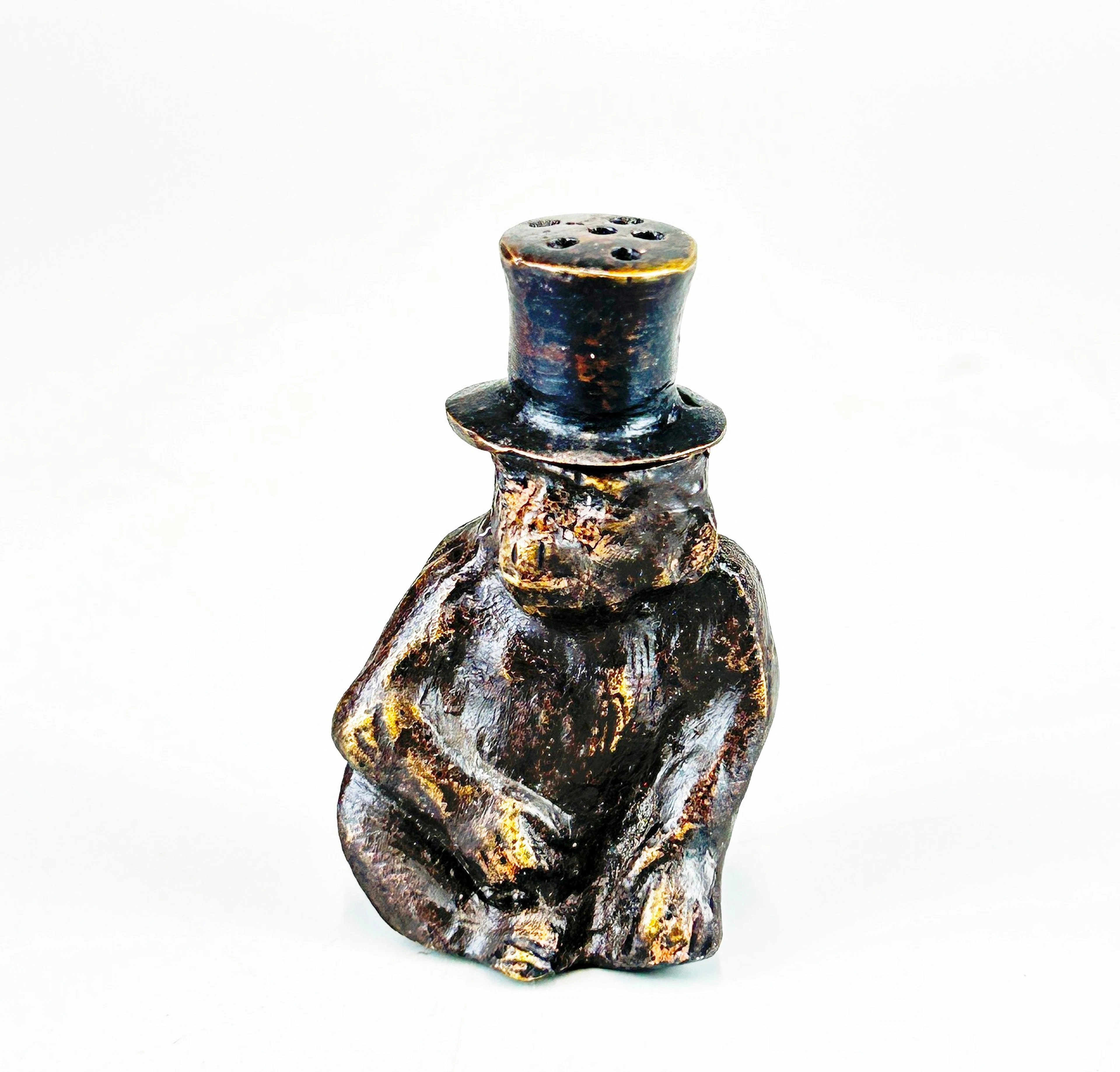 BRONZE INCENSE HOLDER.