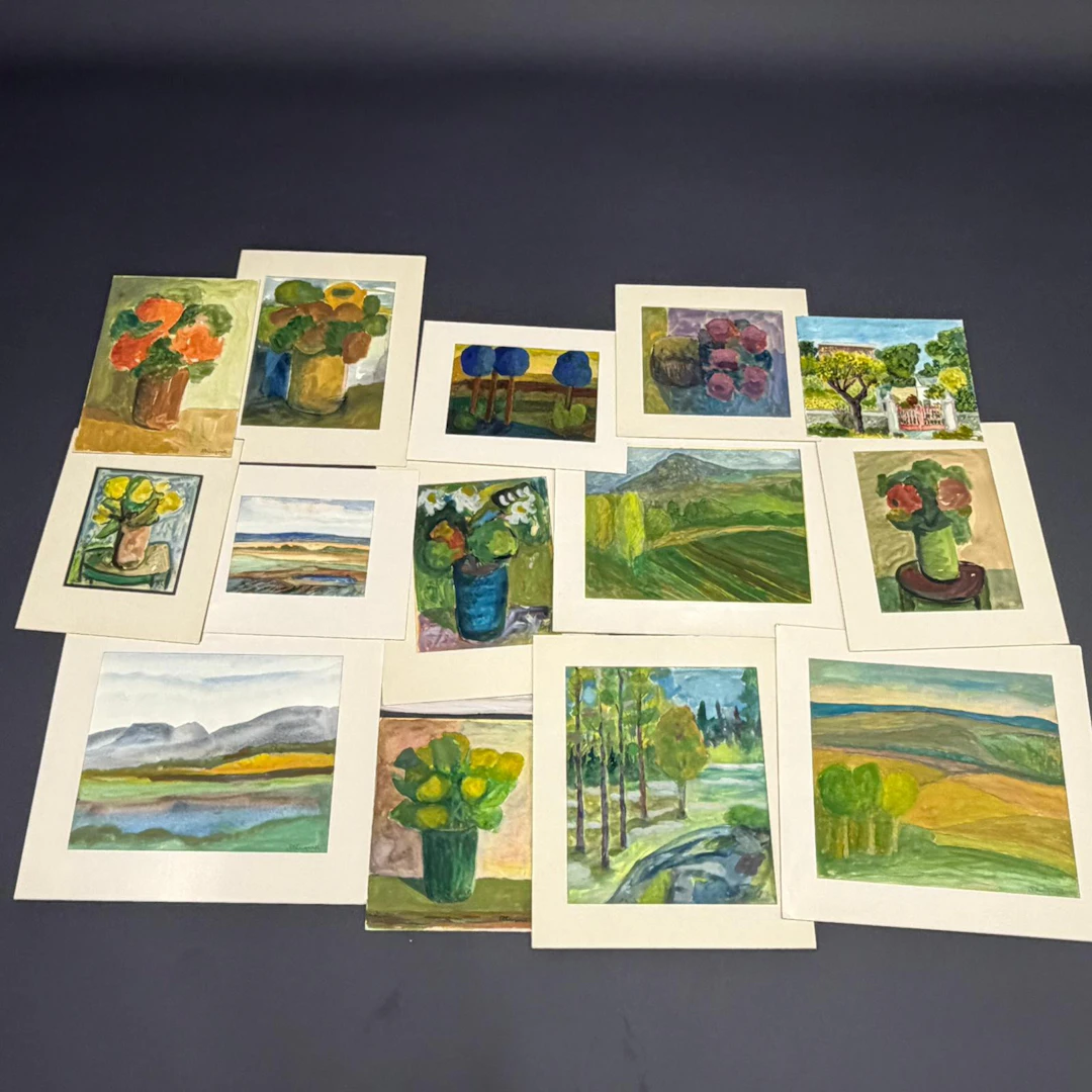 MIXED WATERCOLOURS.