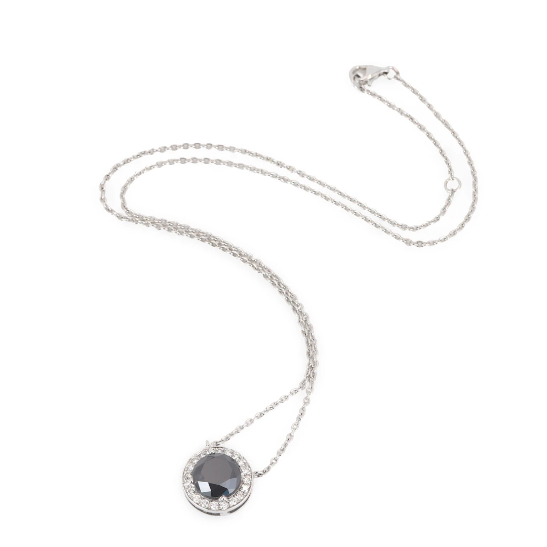 18CT GOLD DIAMOND & TOURMALINE NECKLACE.