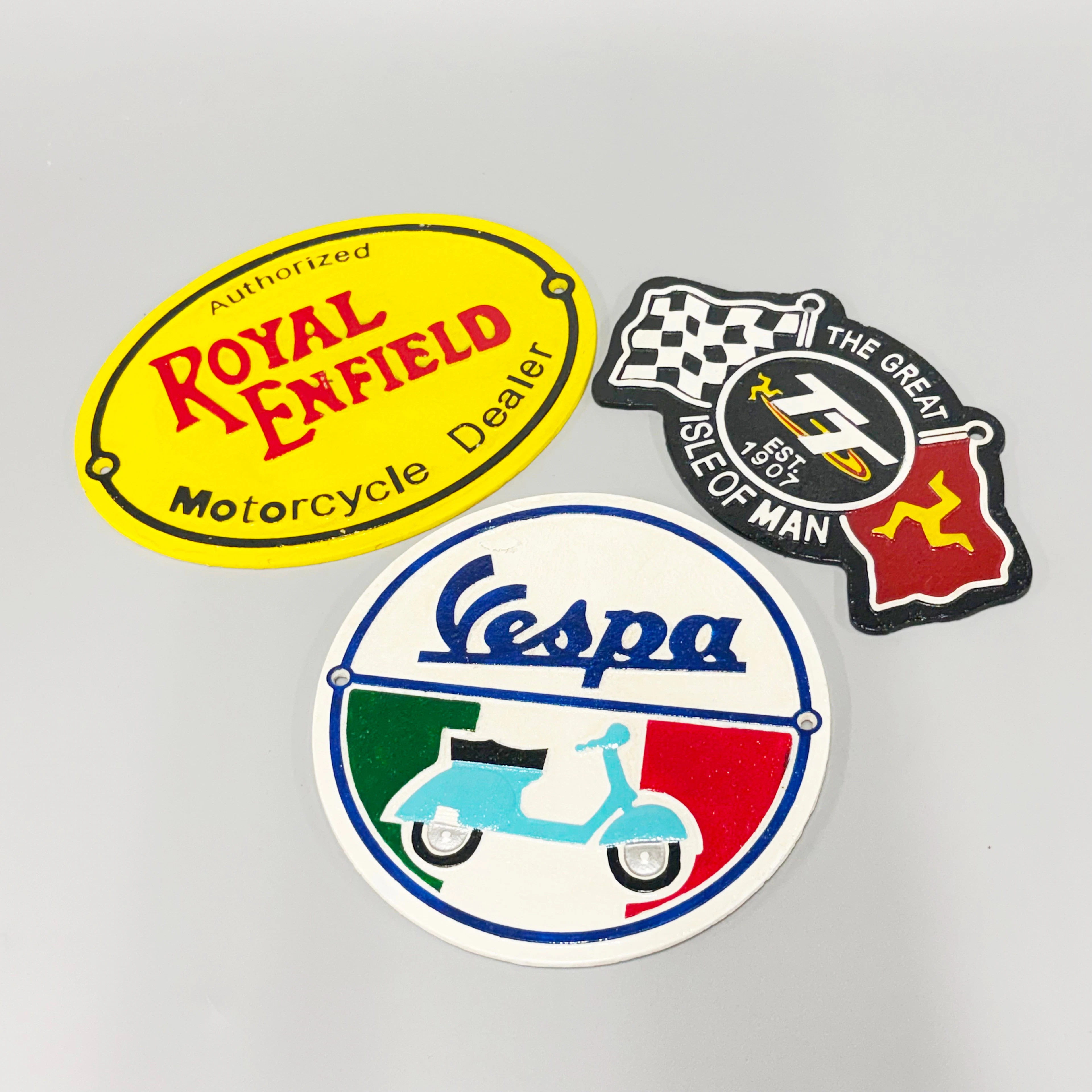 BIKER WALL PLAQUES.