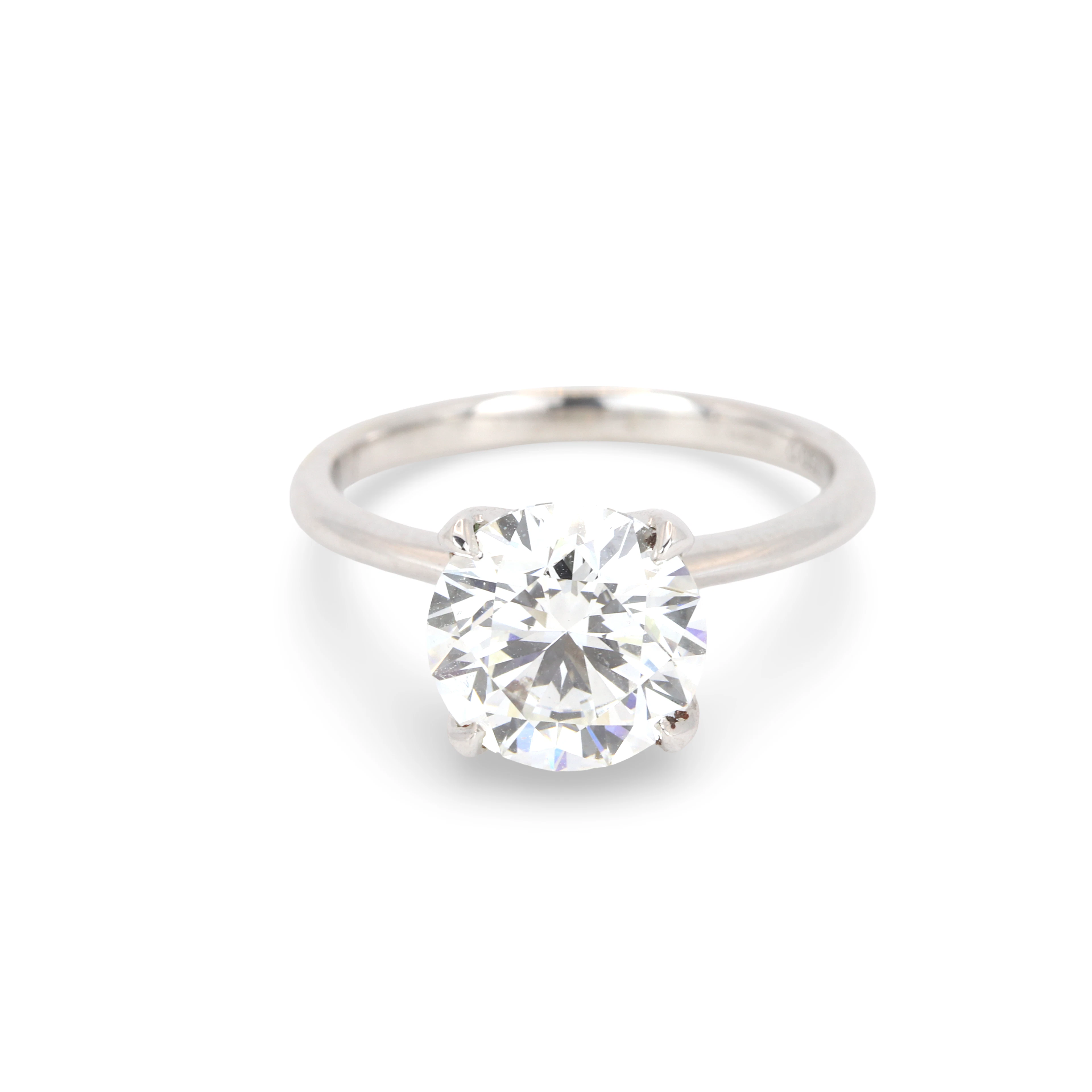 18CT GOLD (3.02CT) LAB DIAMOND RING.