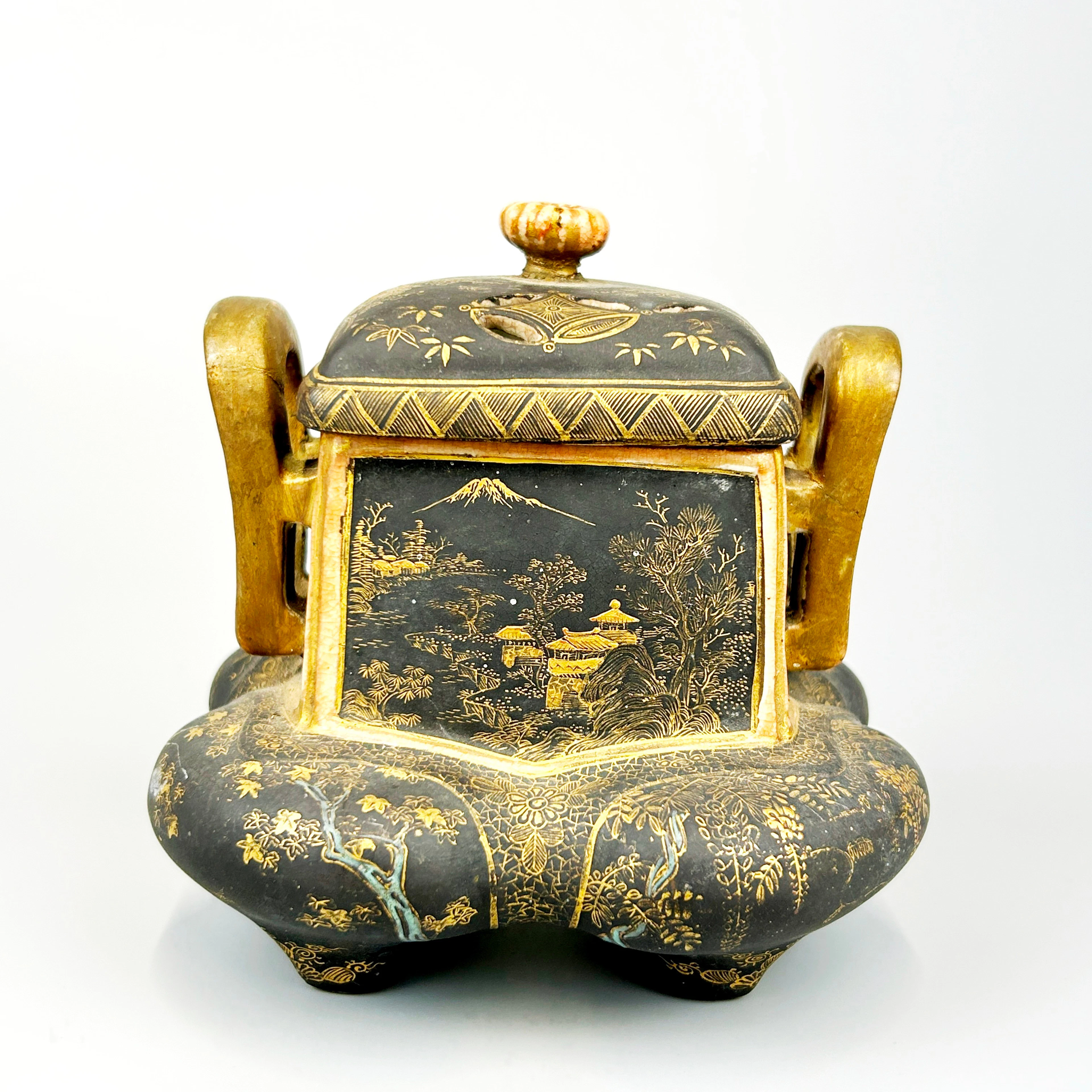JAPANESE POTTERY CENSER.