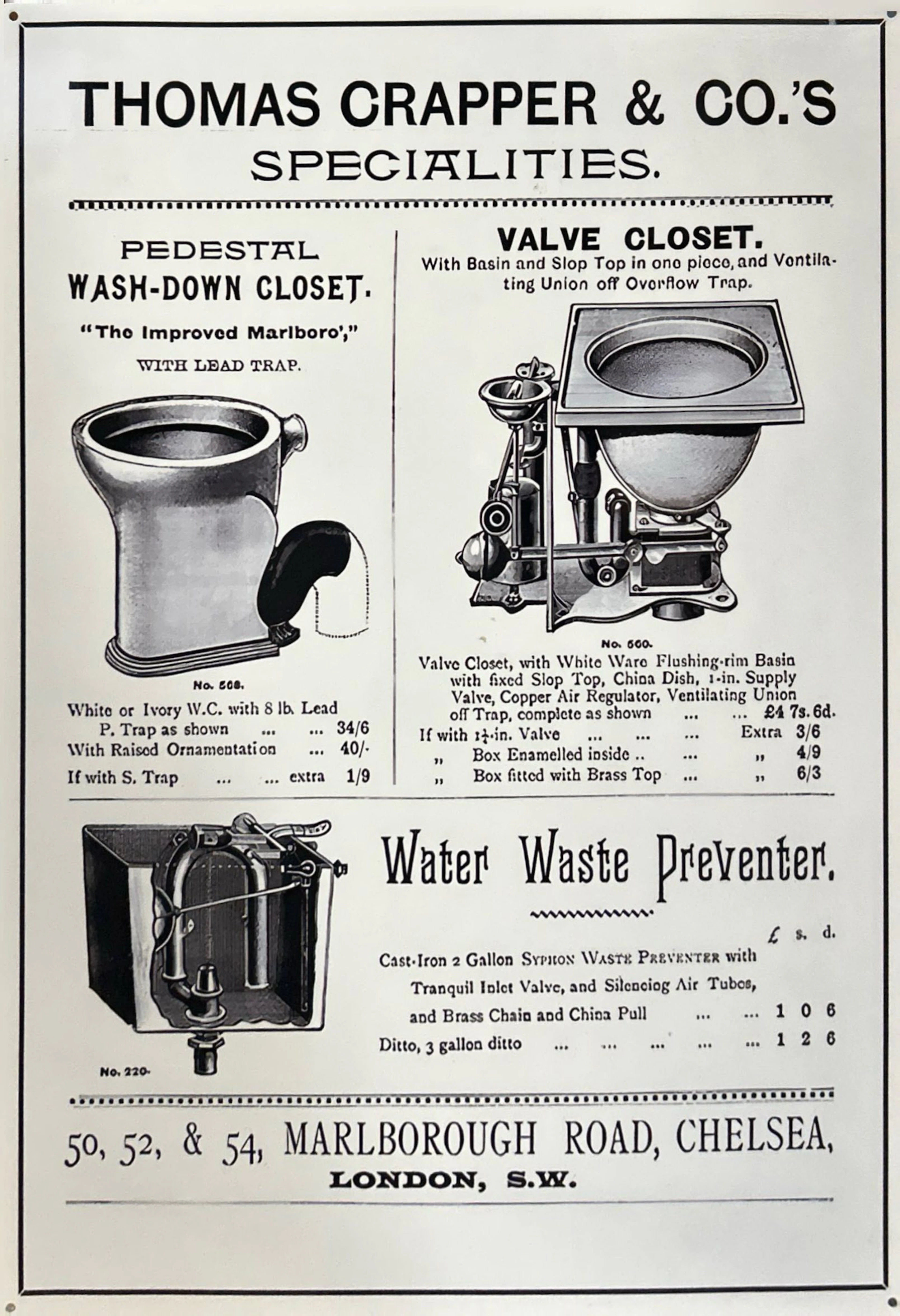 TIN ADVERTISING SIGN.