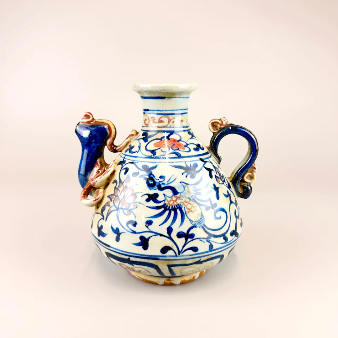CHINESE WATER DROPPER/WINE JUG.