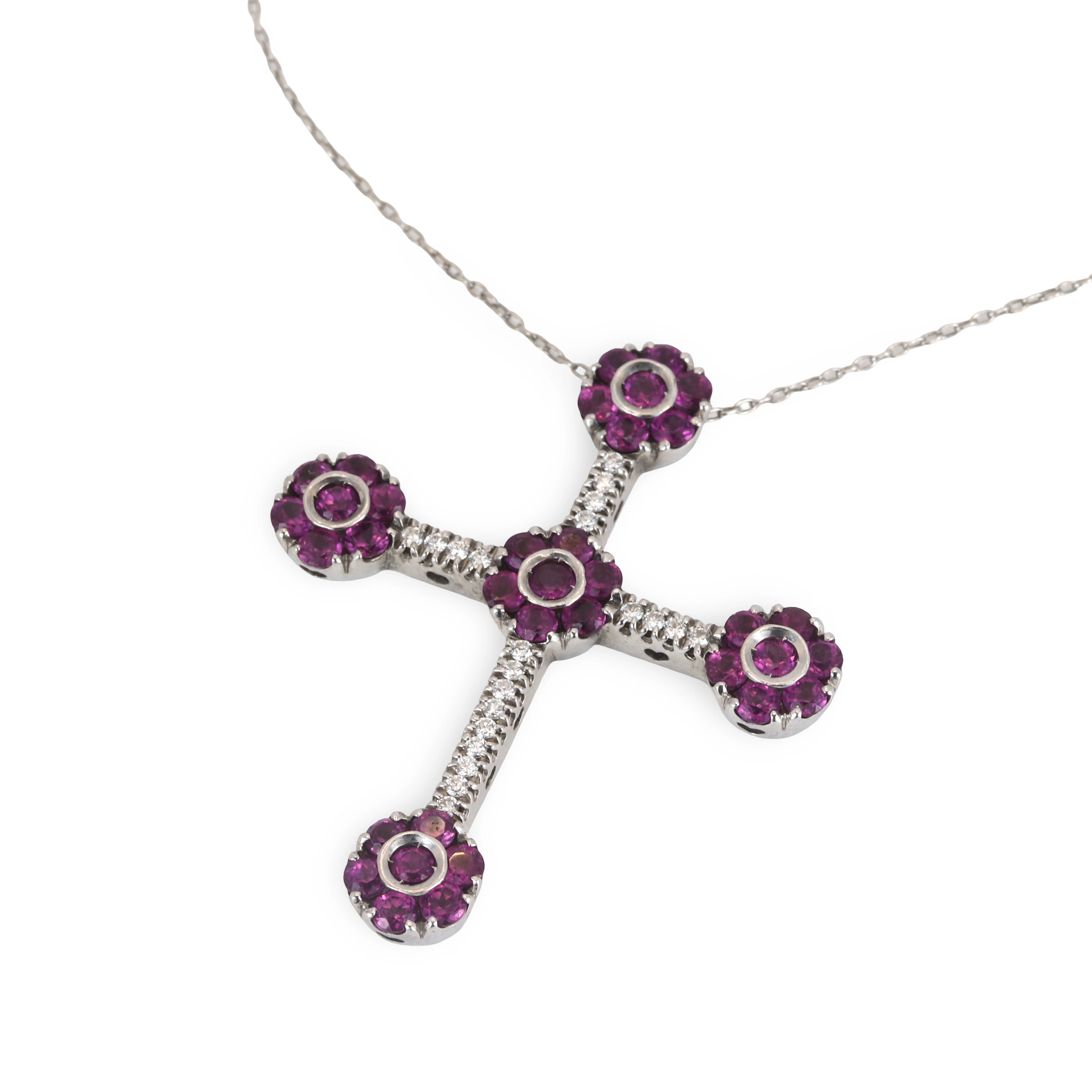 18CT GOLD DIAMOND NECKLACE.