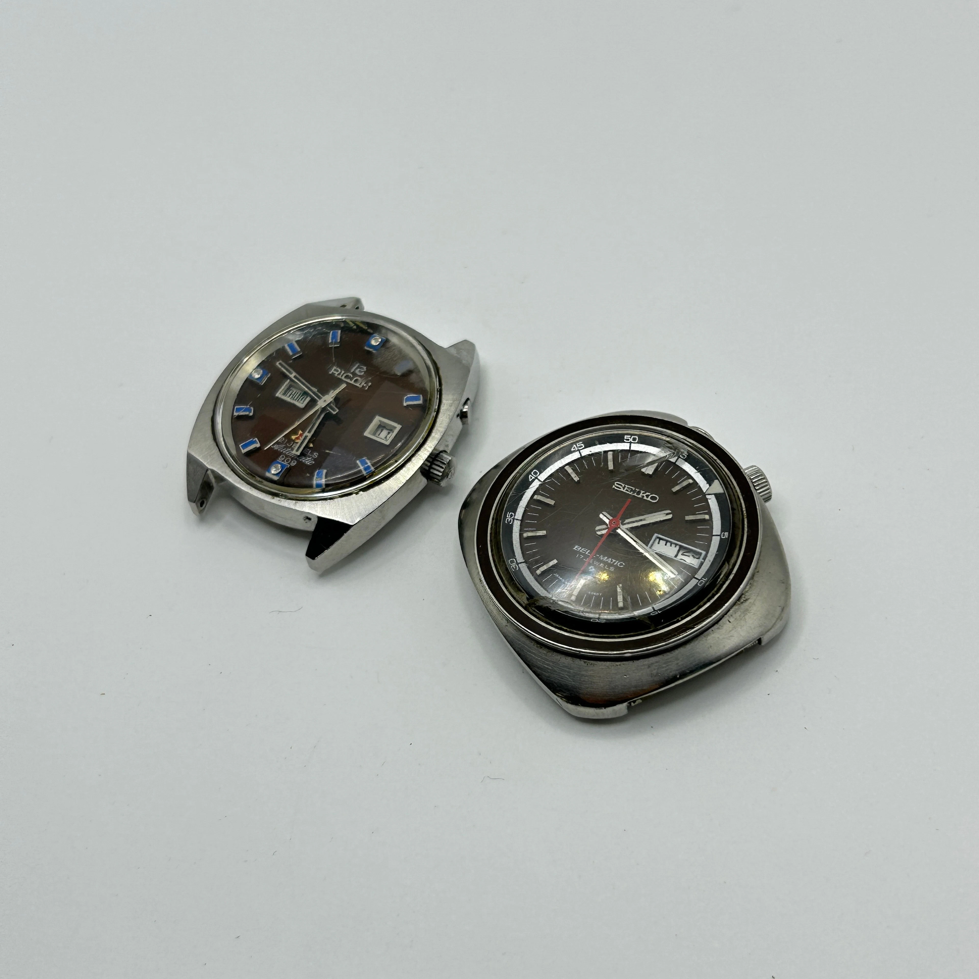 VINTAGE RICOH AND SEIKO WATCHES.