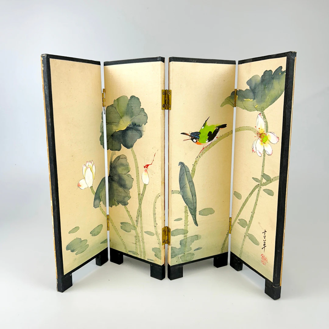 JAPANESE WOODEN SCREEN.
