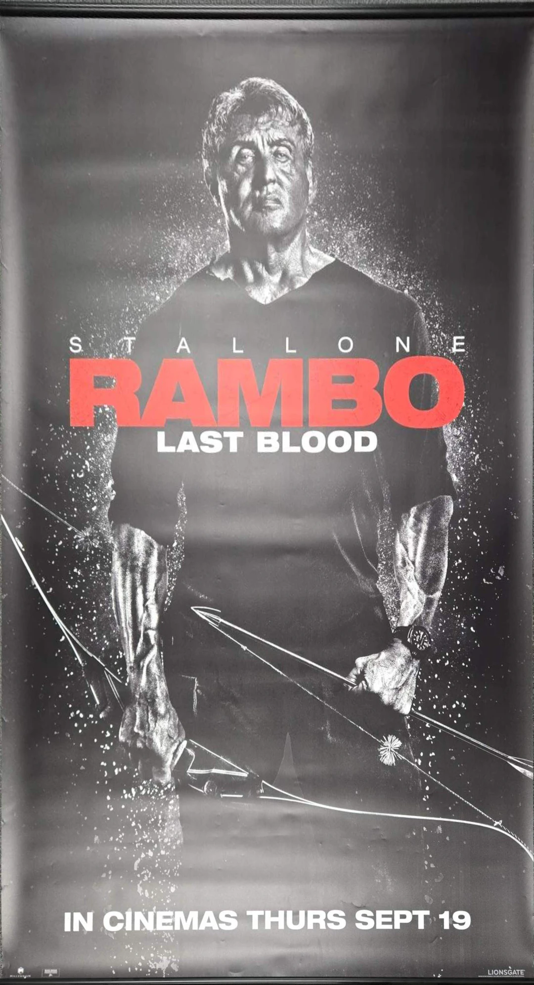 CINEMA MOVIE POSTER FOR RAMBO.