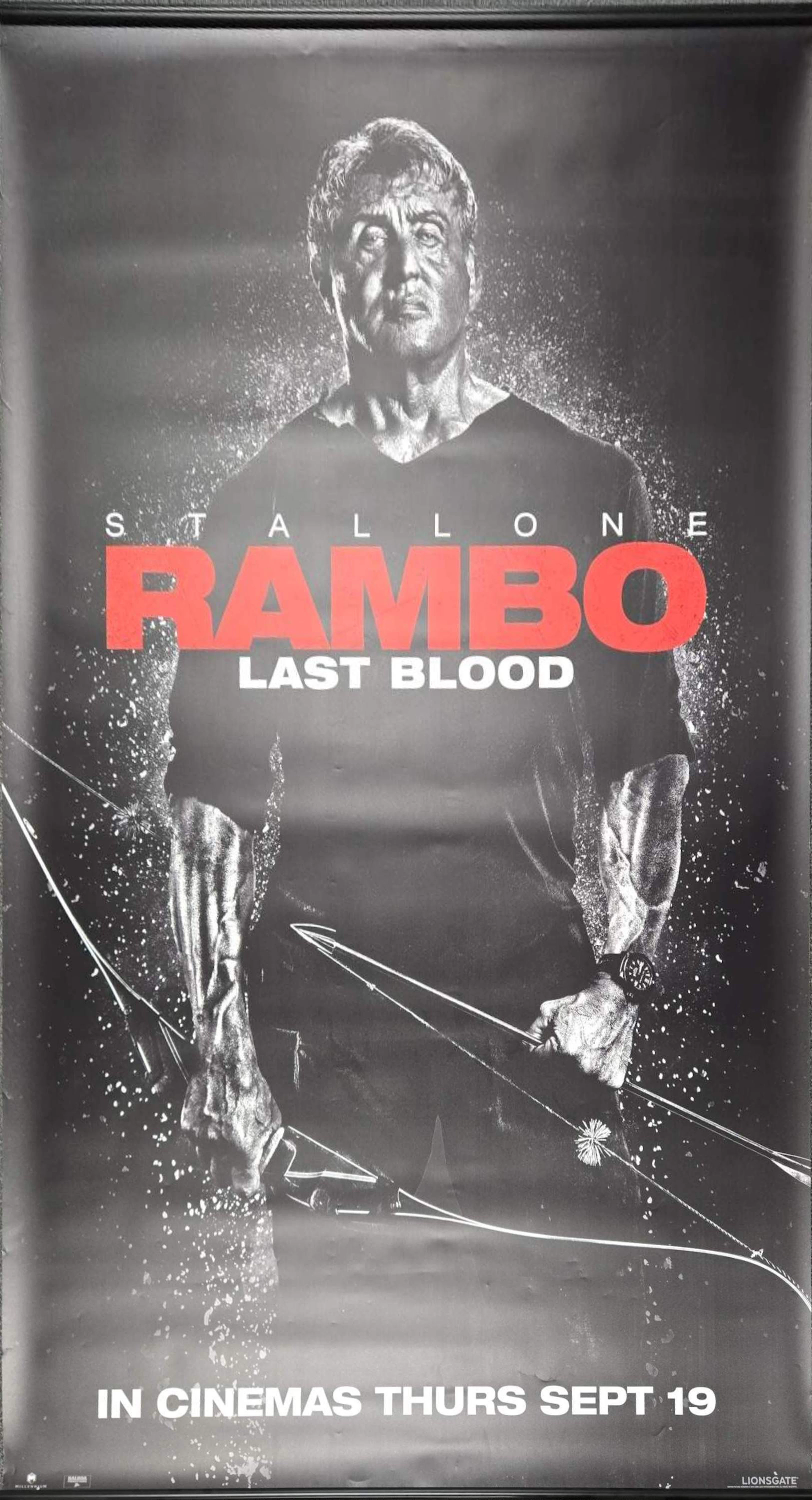 CINEMA MOVIE POSTER FOR RAMBO.