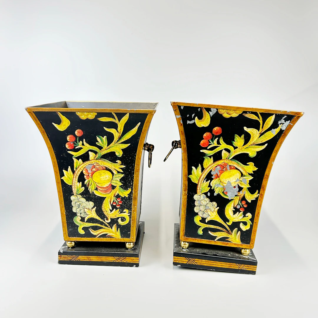 TOLEWARE PLANTERS.