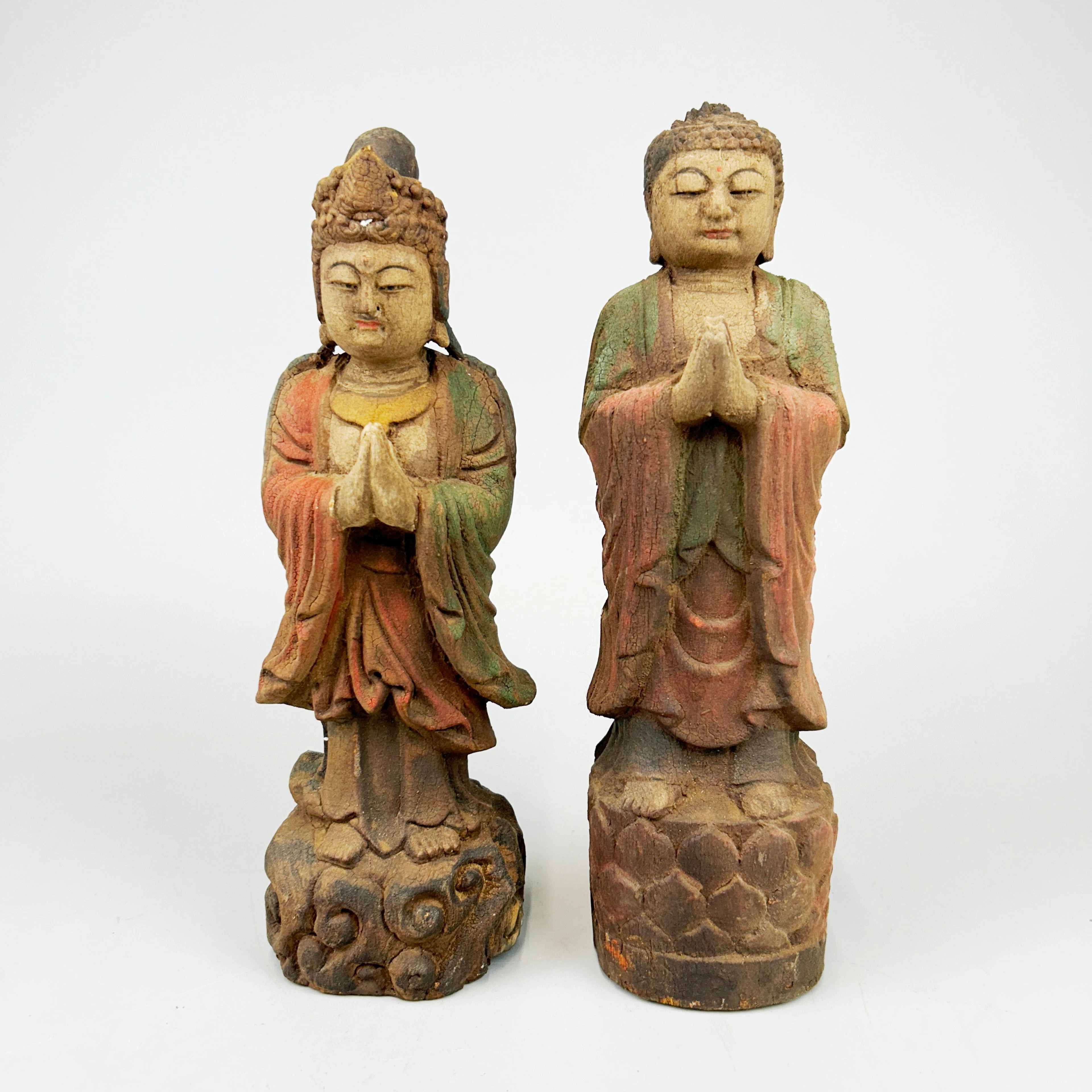 CHINESE PAINTED FIGURES.