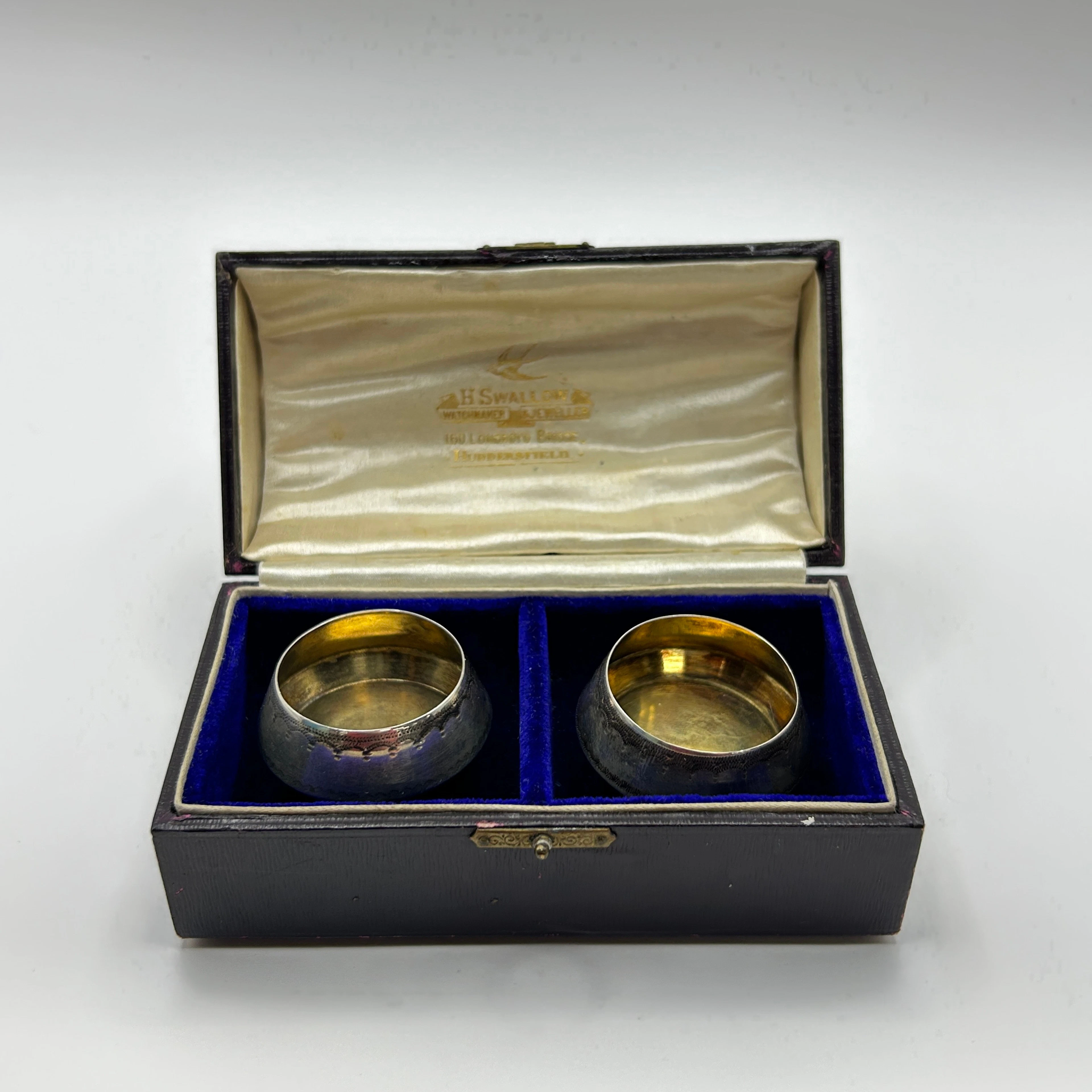 HALLMARKED SILVER SALTS.