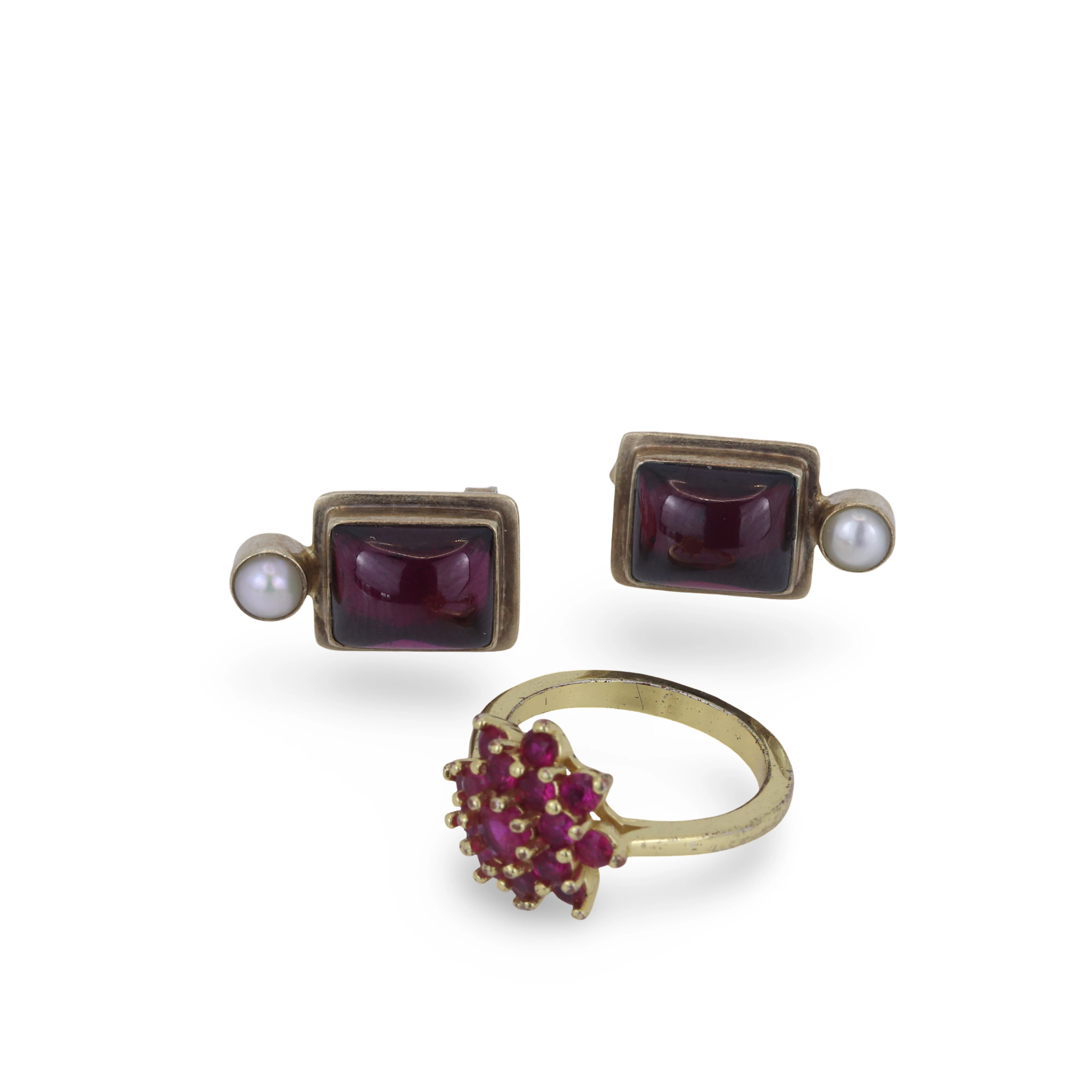 SILVER GILT JEWELLERY.