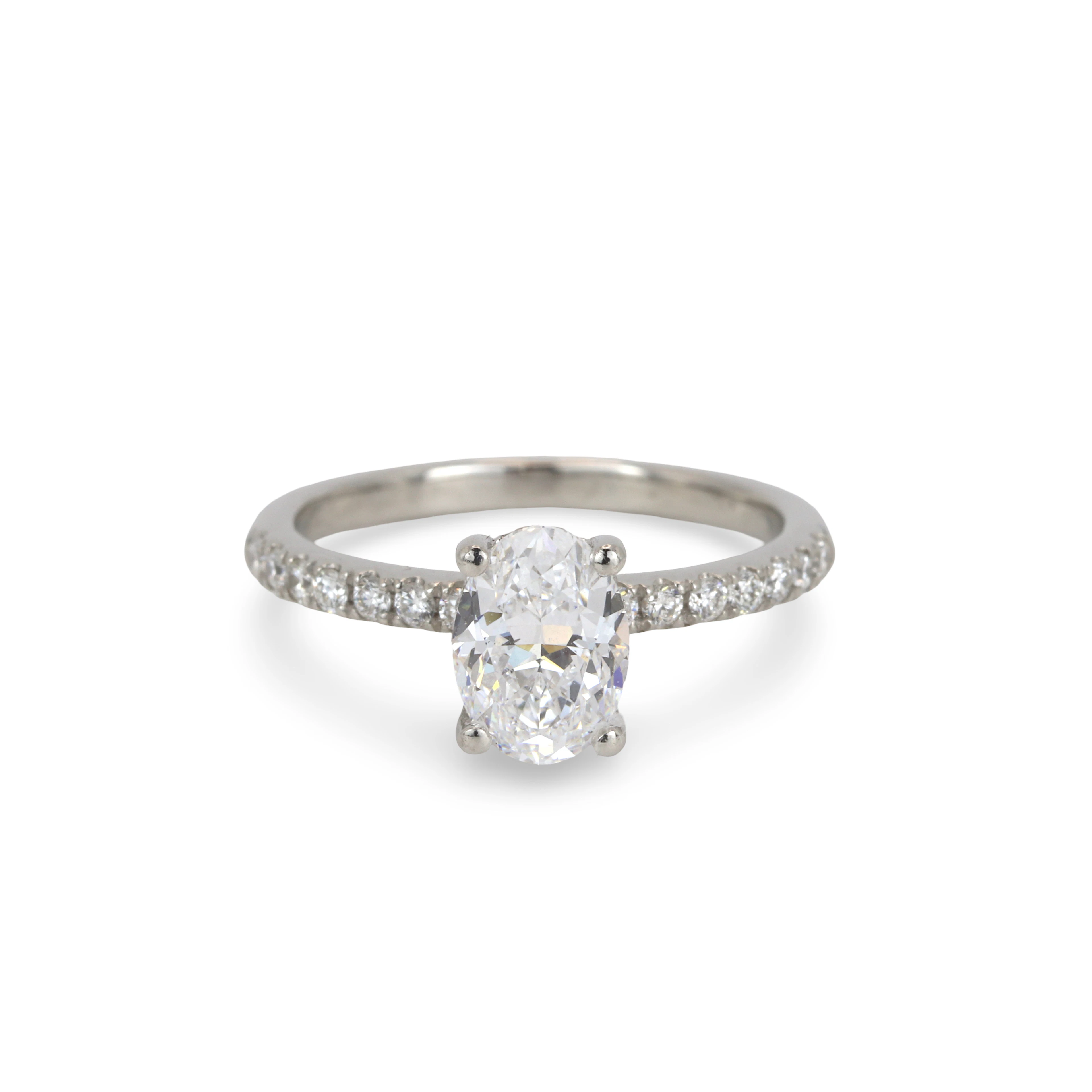 PLAT 1CT CENTER DIA RING.