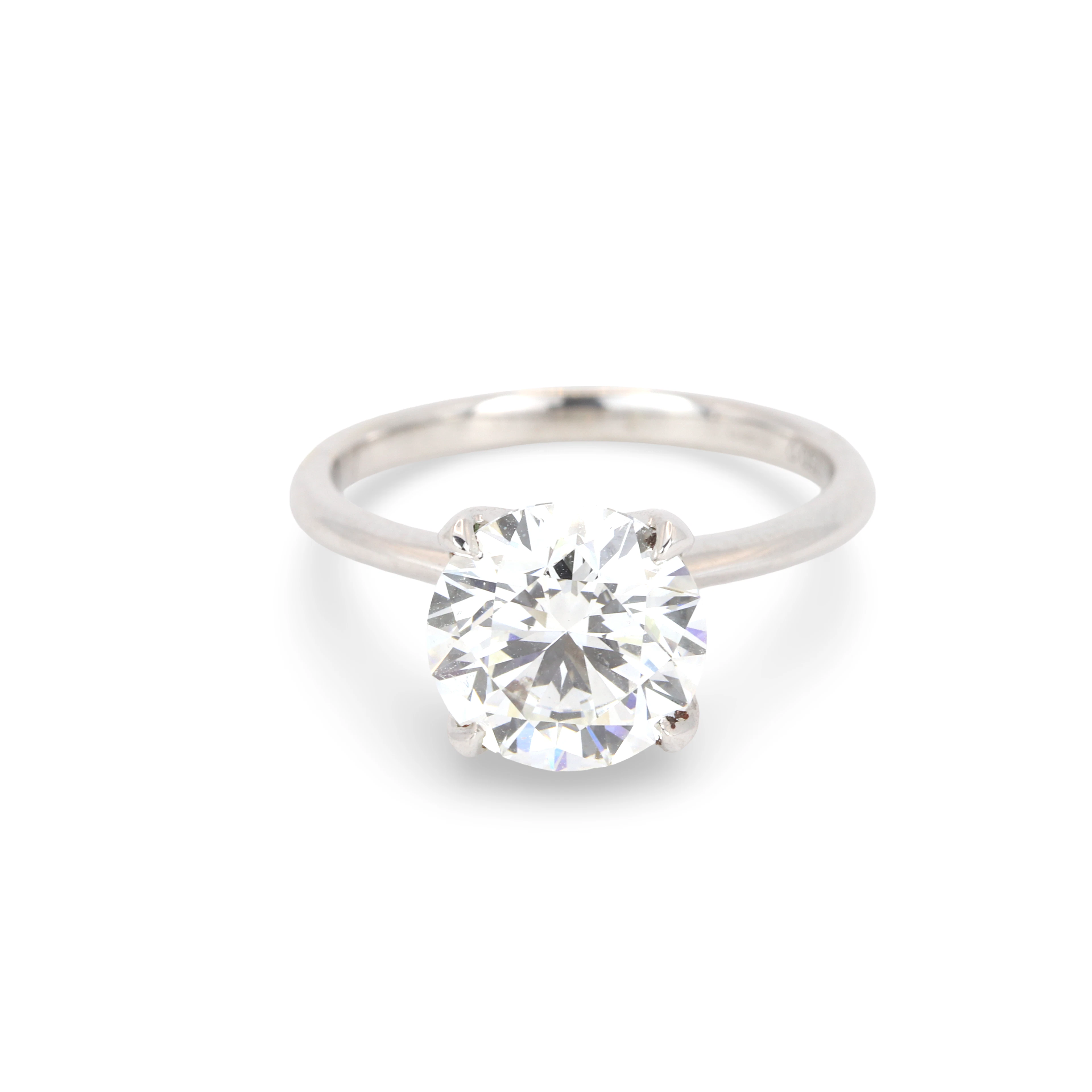 18CT GOLD (3.02CT) LAB DIAMOND RING.