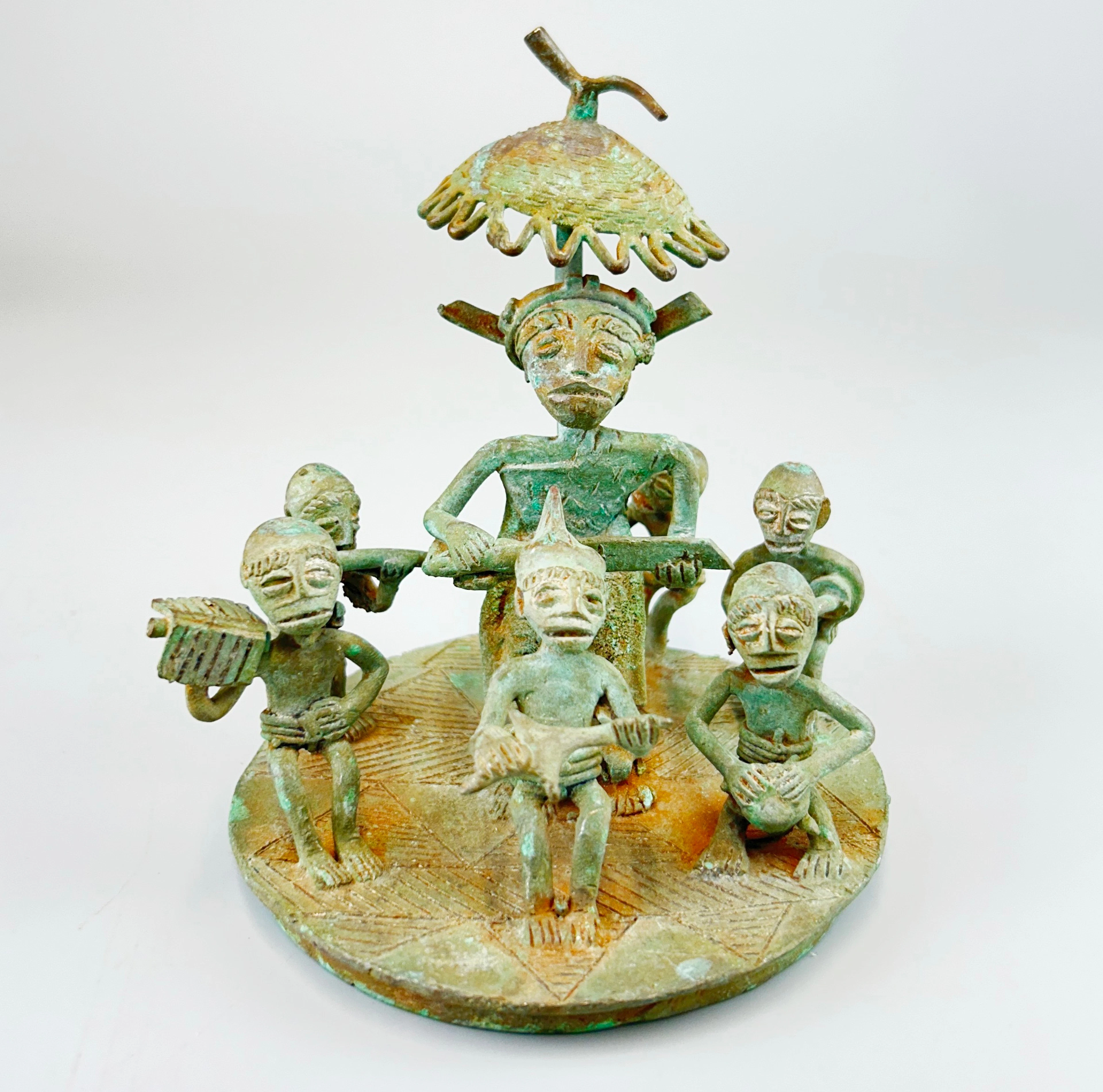 BRONZE BENIN SCULPTURE.