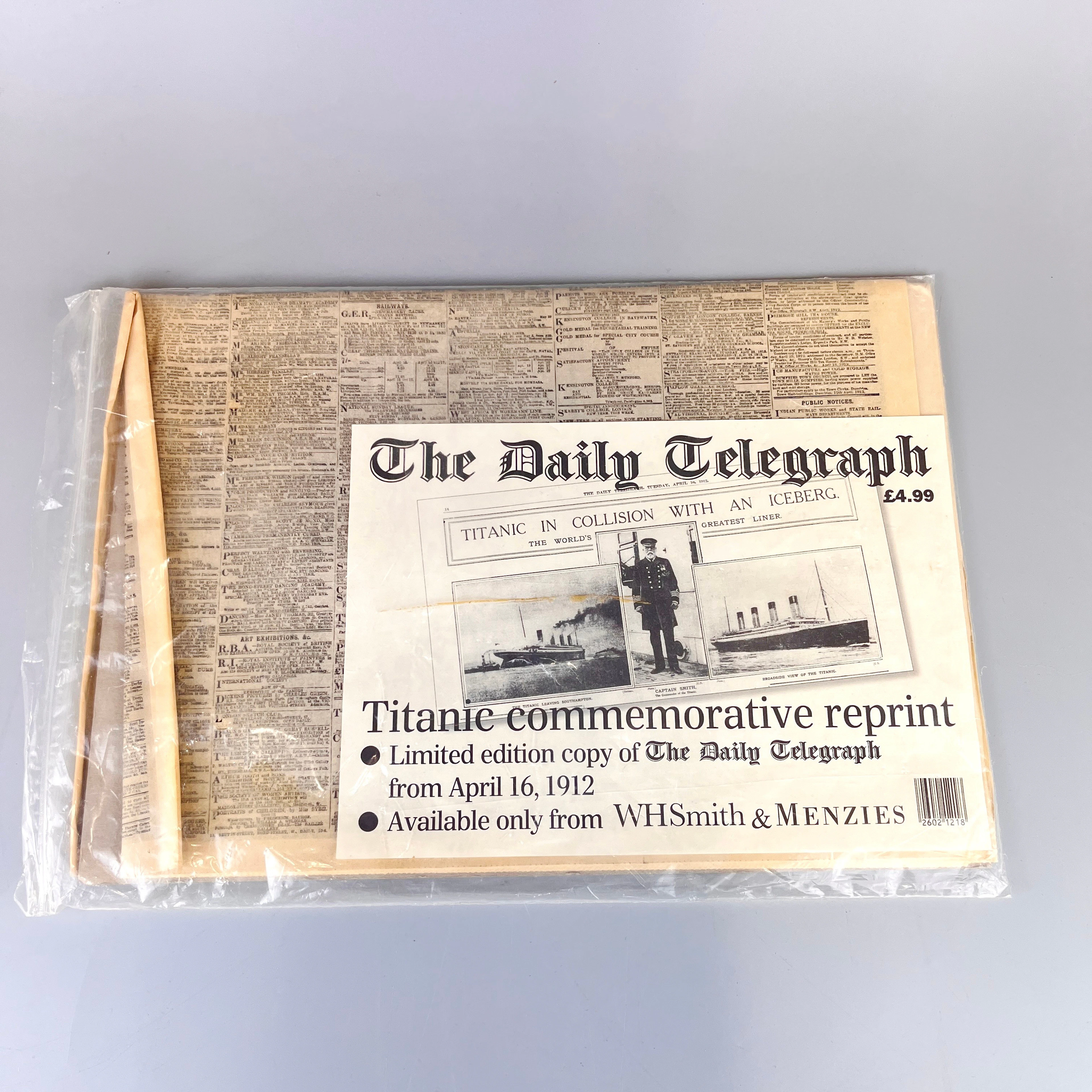 REPRODUCTION RMS TITANIC ARTICLES ETC.