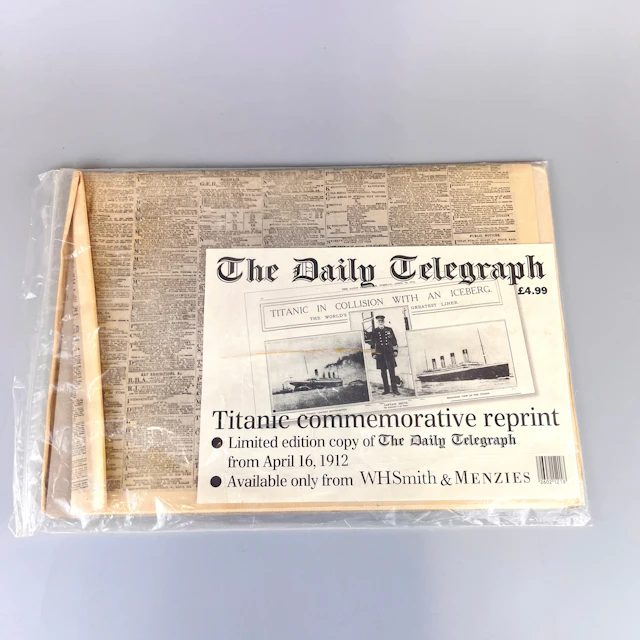 REPRODUCTION RMS TITANIC ARTICLES ETC.