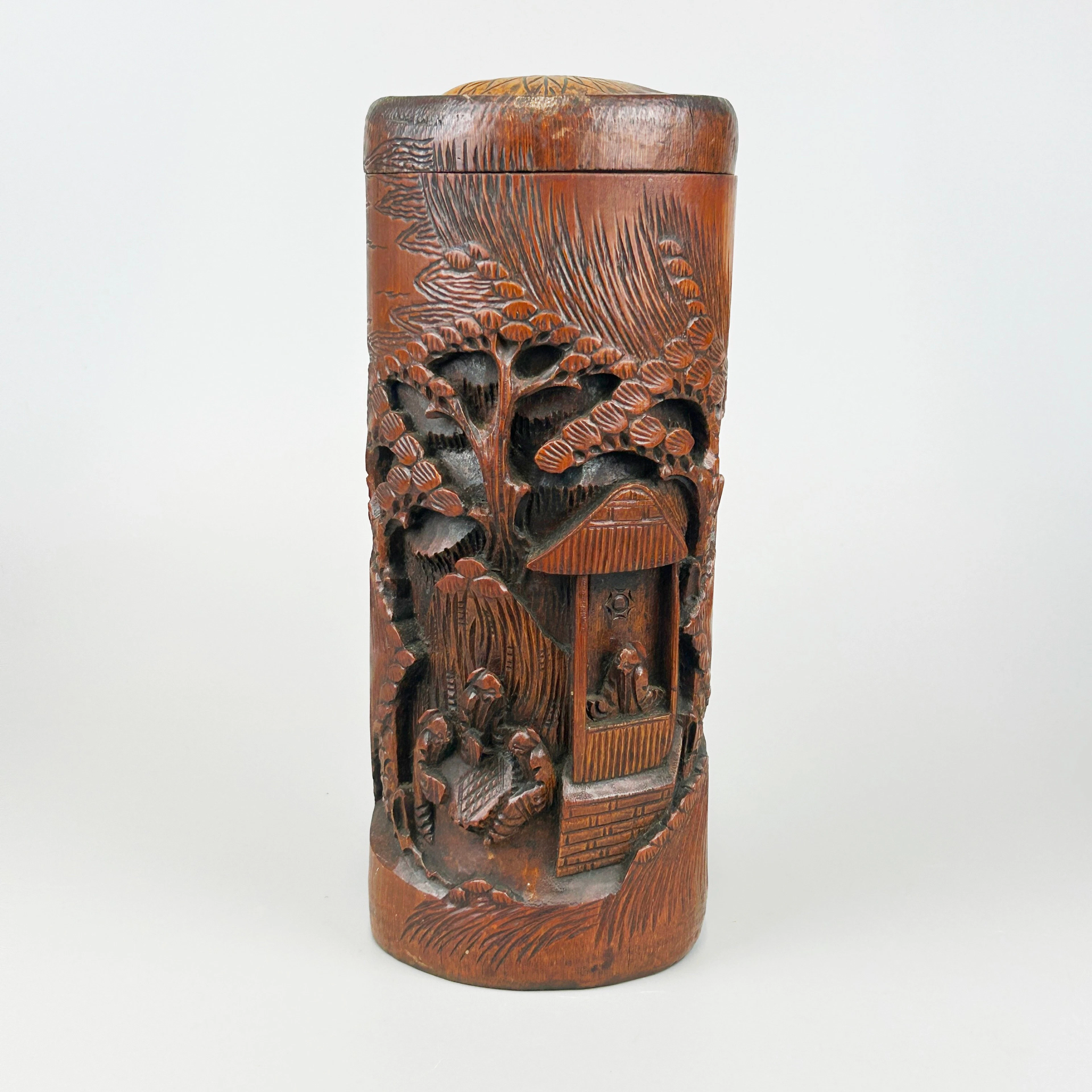CHINESE BAMBOO BOX.