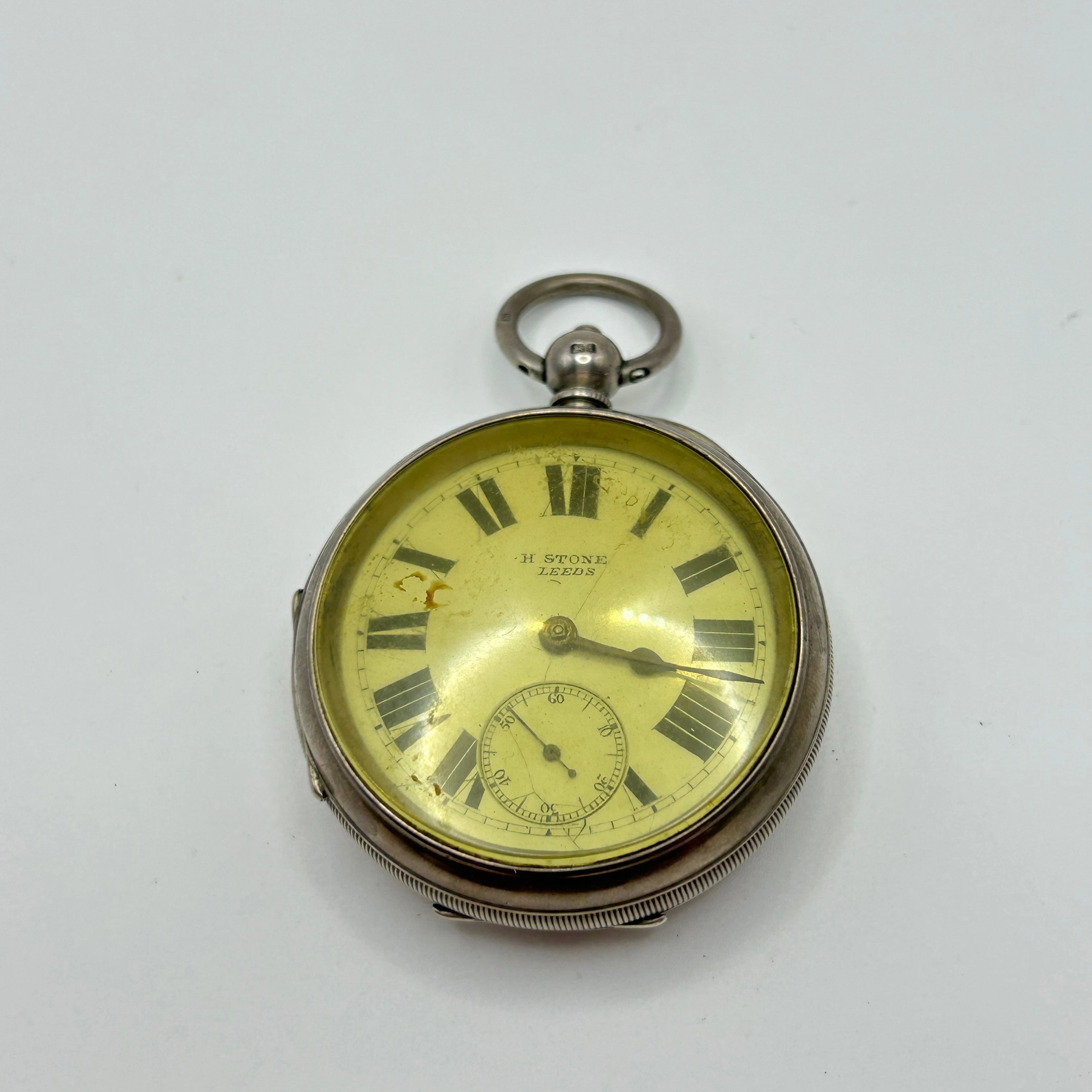HALLMARKED SILVER POCKET WATCH.