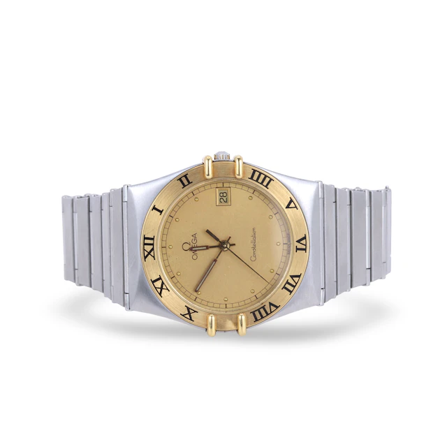 18CT OMEGA CONSTELLATION WRISTWATCH.