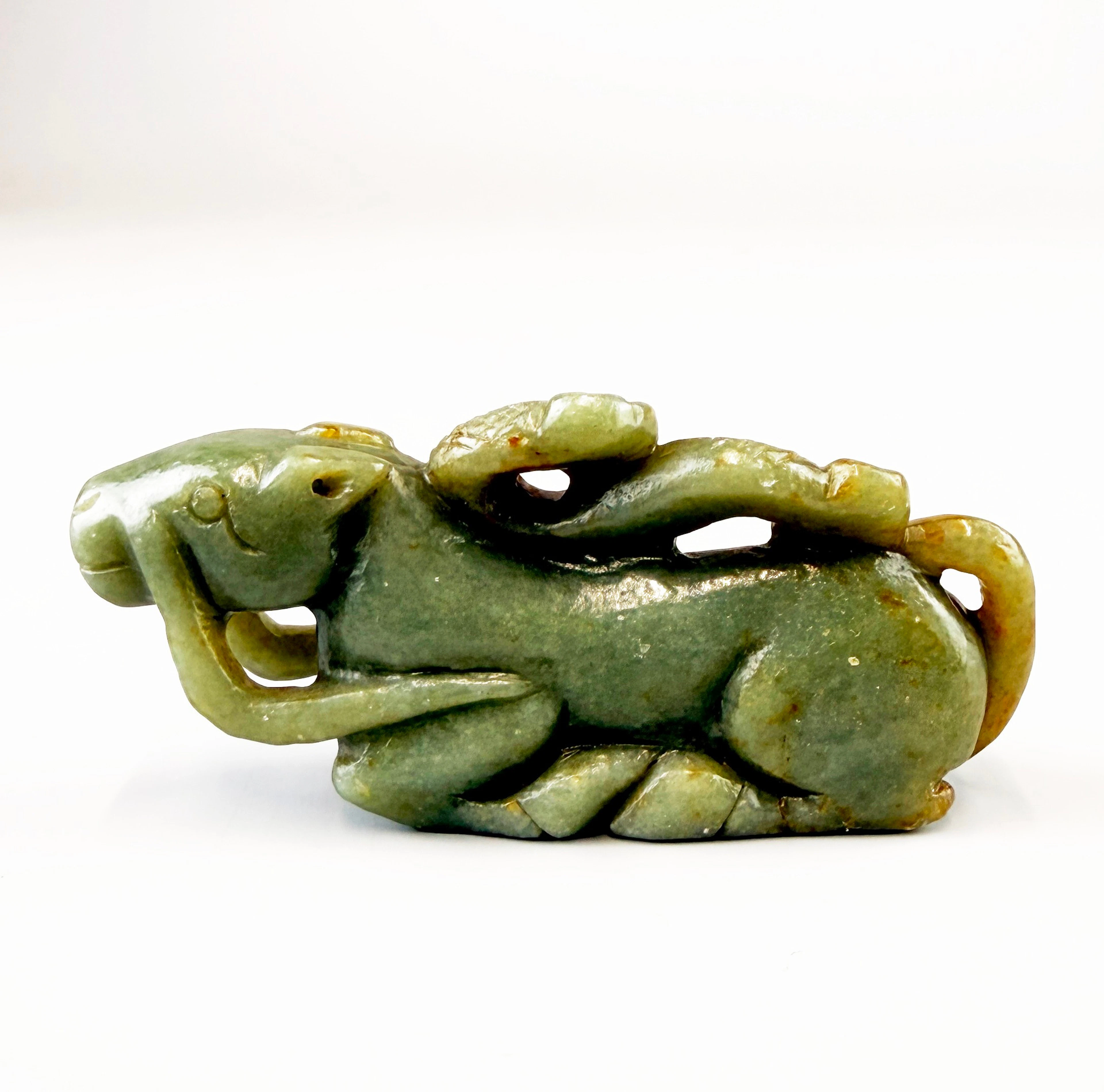 CHINESE JADE/HARDSTONE CAMEL.