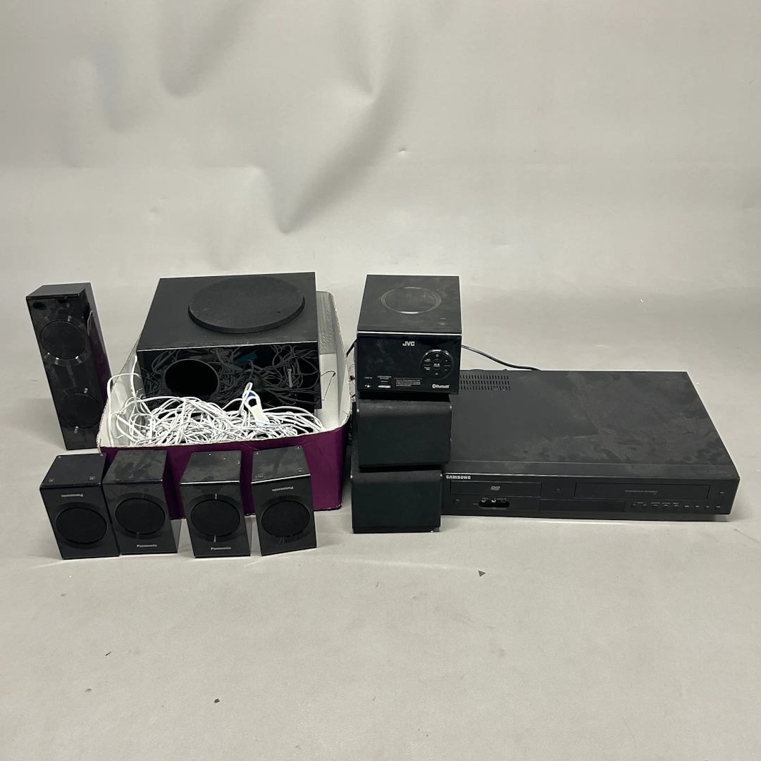 JVC HI-FI SYSTEM, DVD PLAYER, CD PLAYER, ETC.