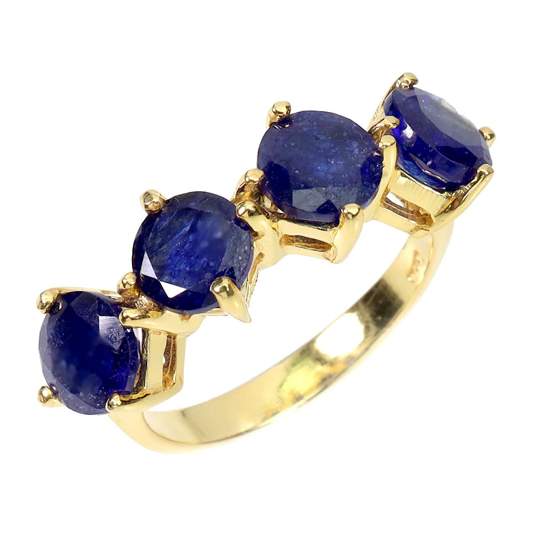 SAPPHIRE HALF ETERNITY RING.