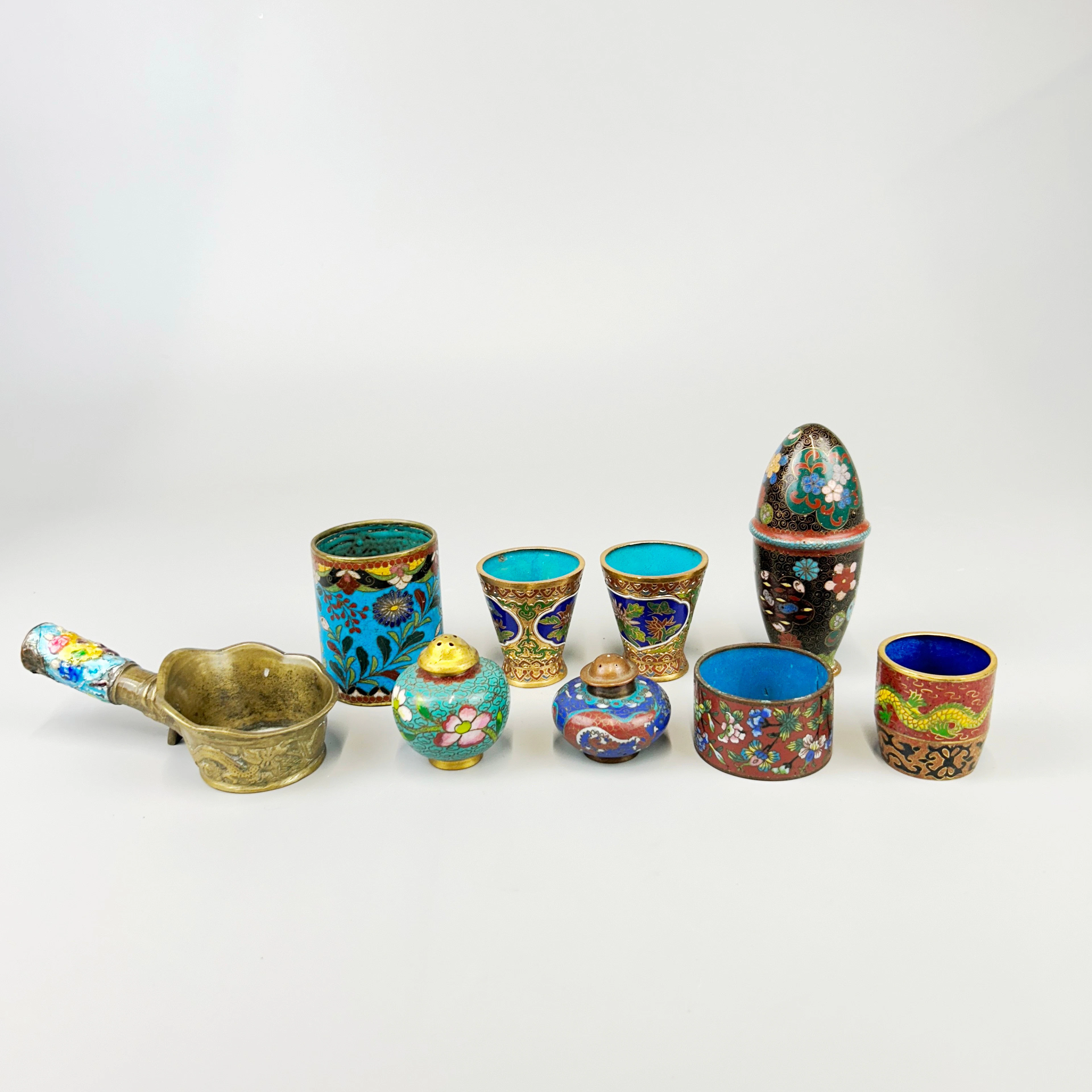 CLOISONNÉ & CANTON ITEMS.