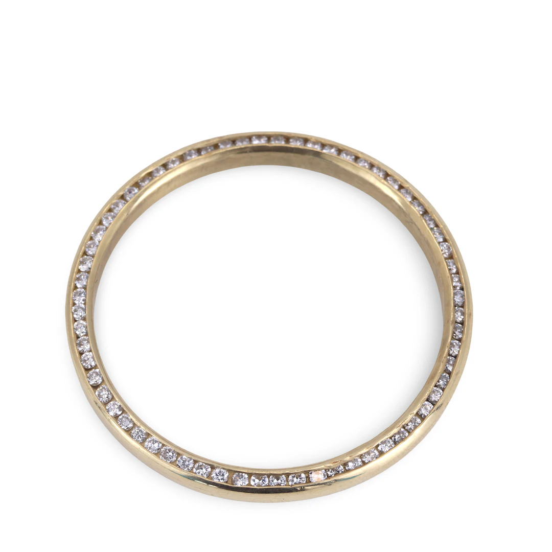 14CT DIAMOND ROLEX BEZEL.
